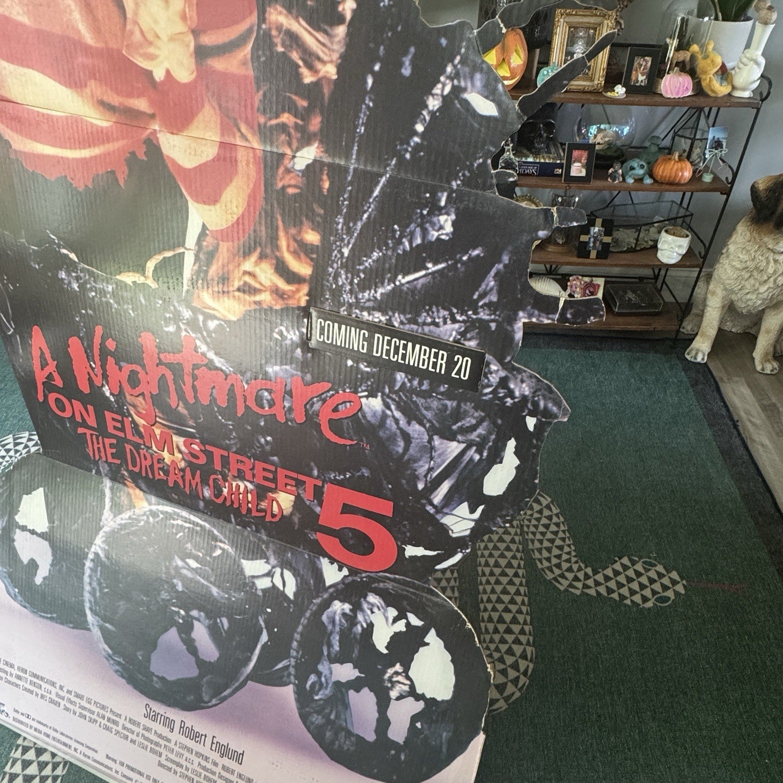 Vintage Nightmare On Elm Street 5 The Dream Child Freddy Krueger Standee Display