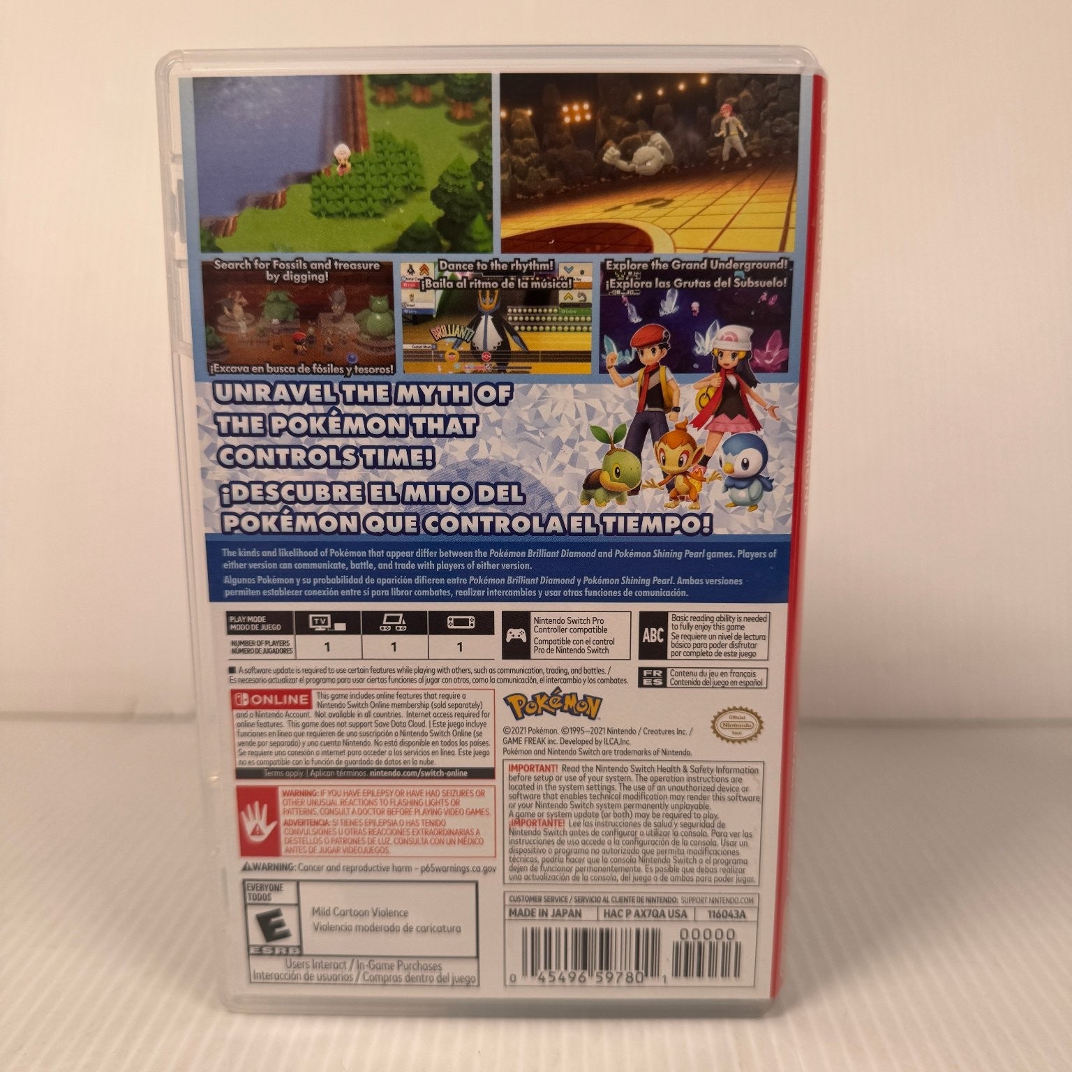 Pokemon Brilliant Diamond Nintendo Switch Video Game Multiplayer