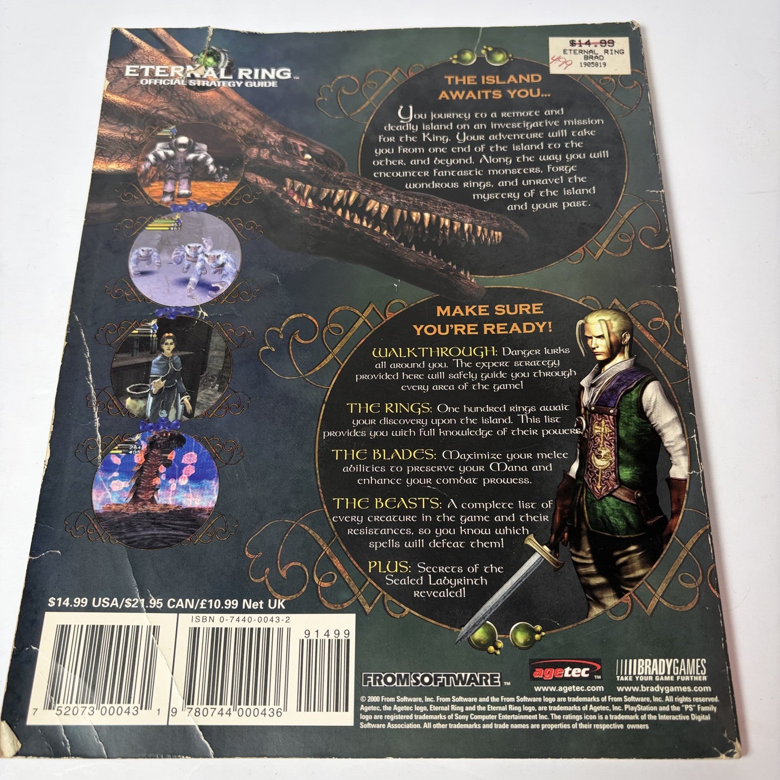 Eternal Ring Official Strategy Guide BradyGames PS2 PlayStation 2 From Software