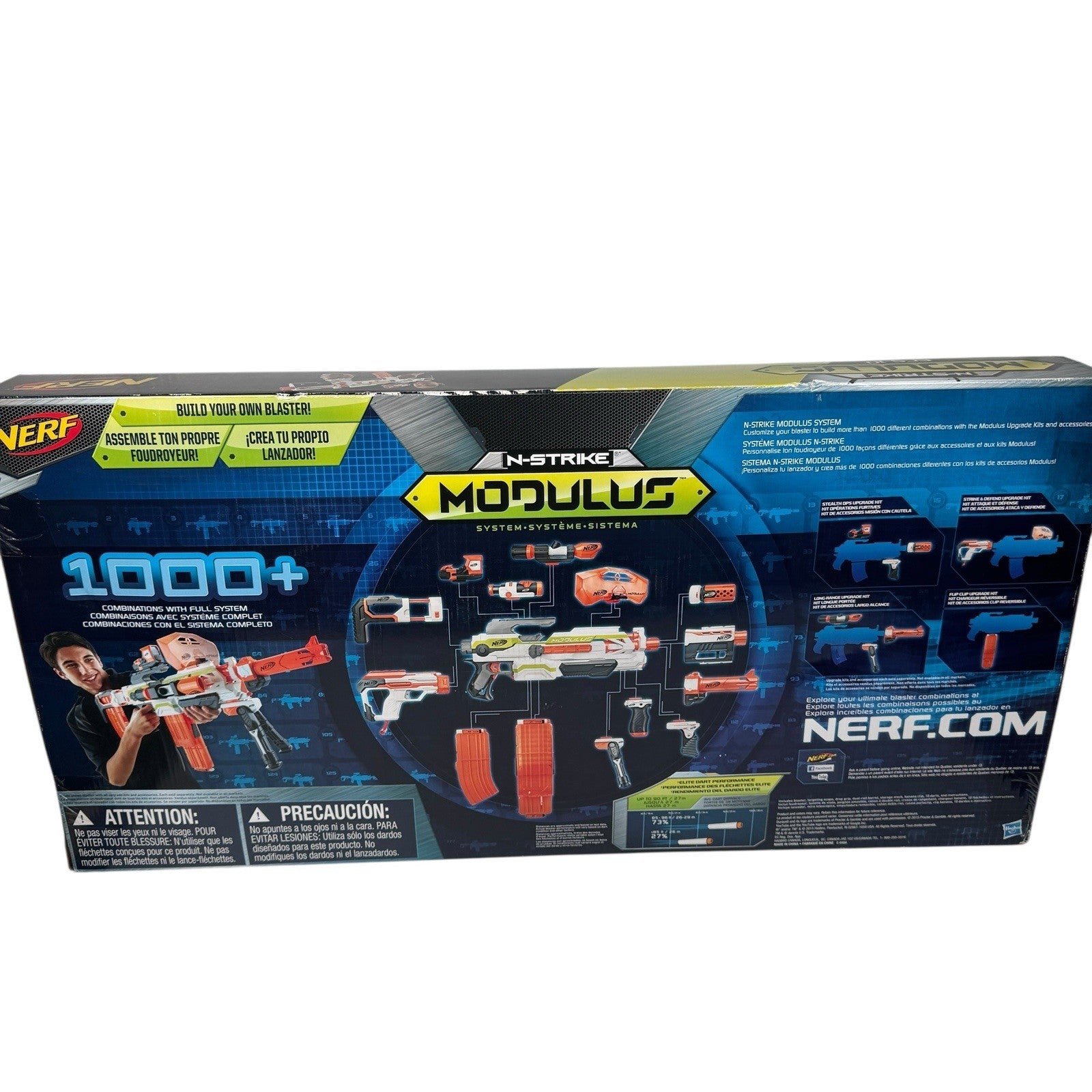 NERF N-strike B1538 Modulus ECS-10 Blaster Build Your Own Blaster System Set