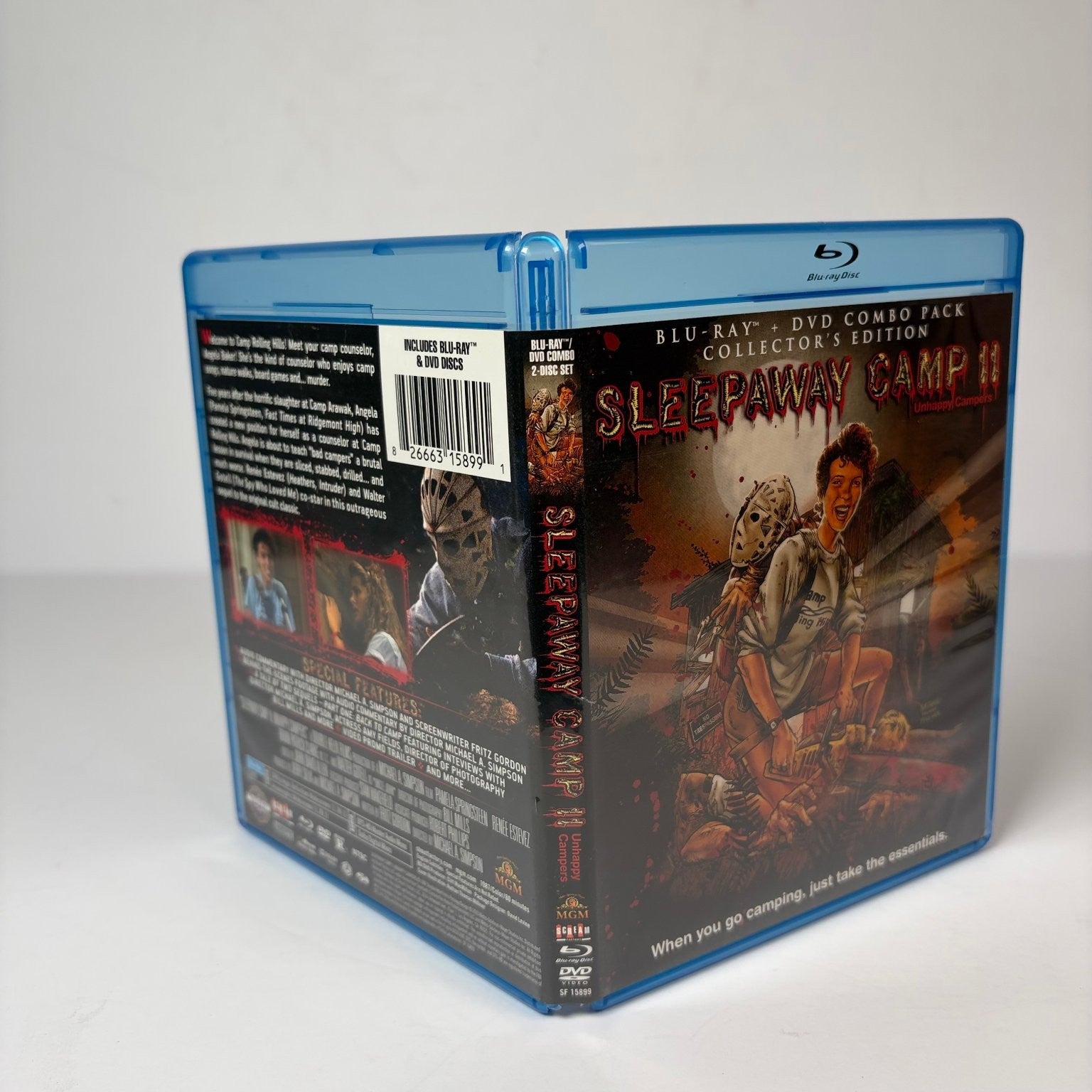 Sleepaway Camp II: Unhappy Campers Blu-ray DVD Combo 1988 Collector's Edition