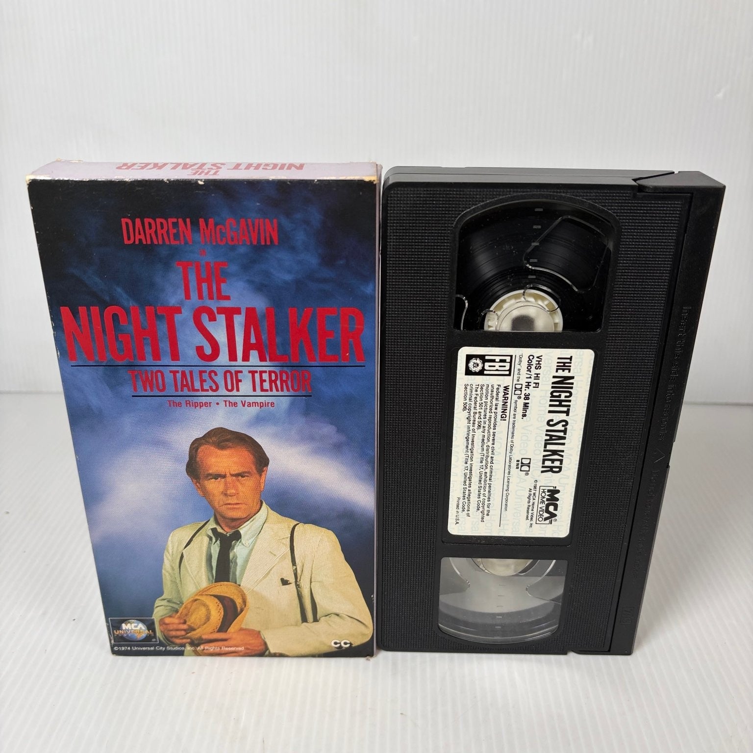 The Night Stalker VHS 1995 Horror Mystery MCA Universal Darren McGavin