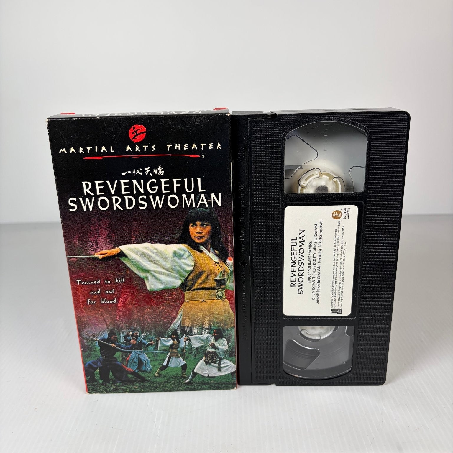 Revengeful Swordswoman VHS 1981 Martial Arts Theater Tai Seng English Dubbed
