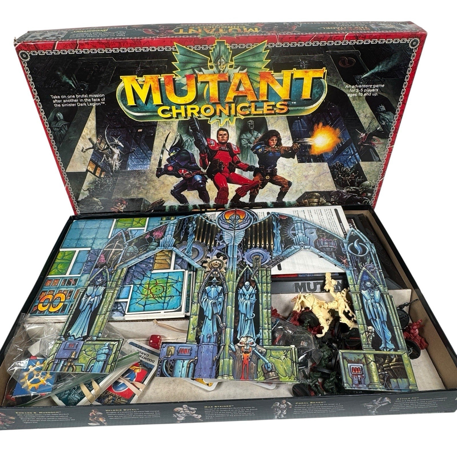 Mutant Chronicles Siege of the Citadel 1993 Pressman Vintage Game Complete