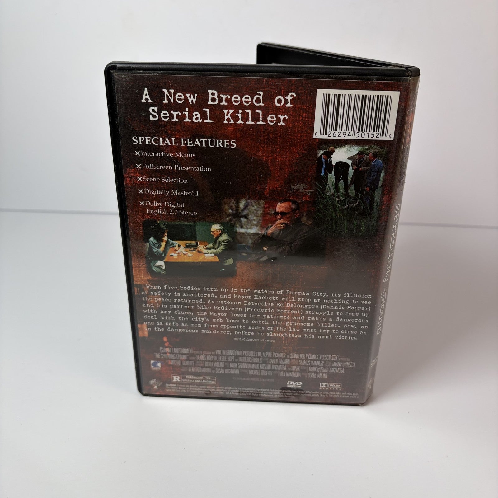 Spreading Ground DVD Dennis Hopper Leslie Hope Frederic Forrest Thriller Crime
