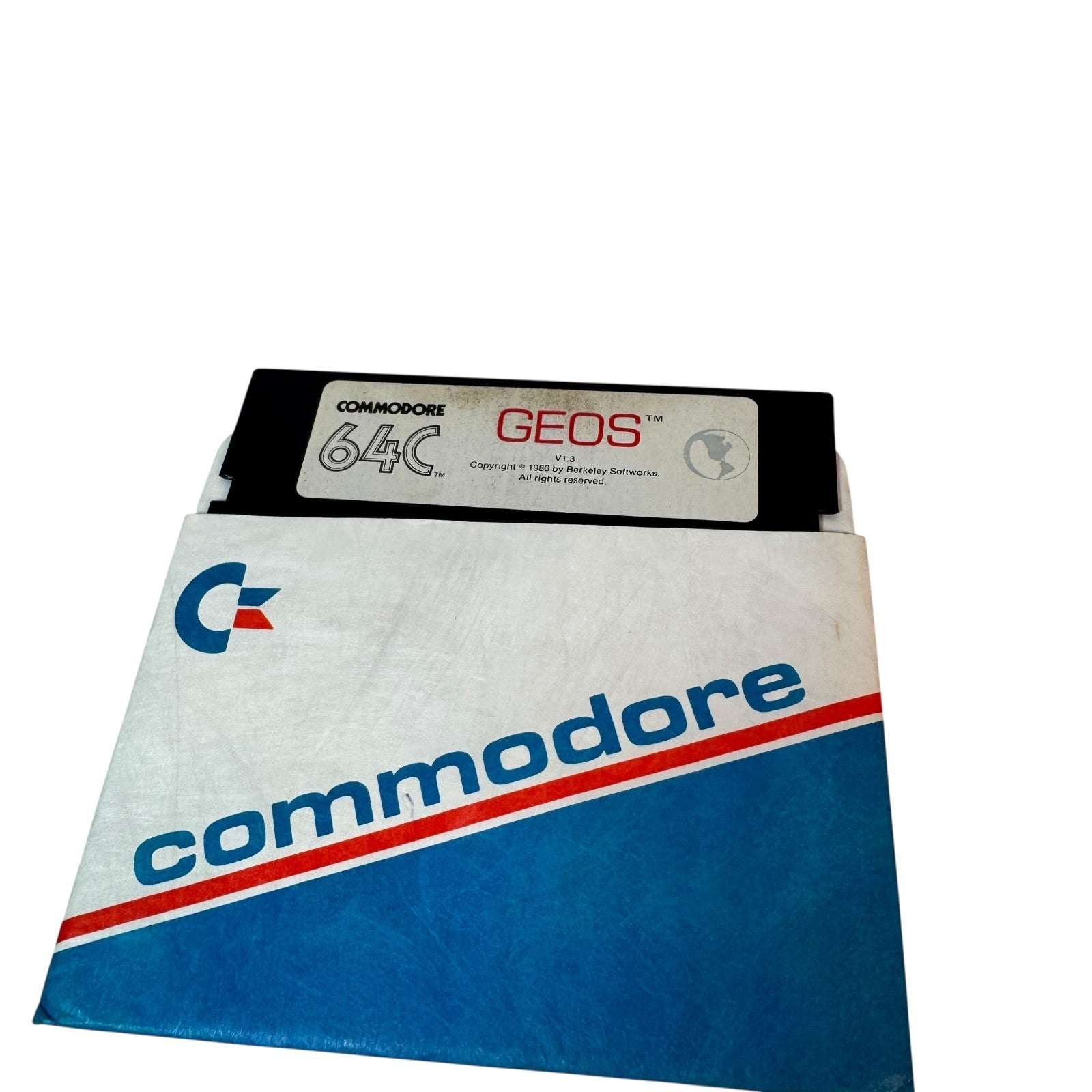 Vintage Commodore 64C GEOS & System Back-up System Disks w/ Applications v 1.3