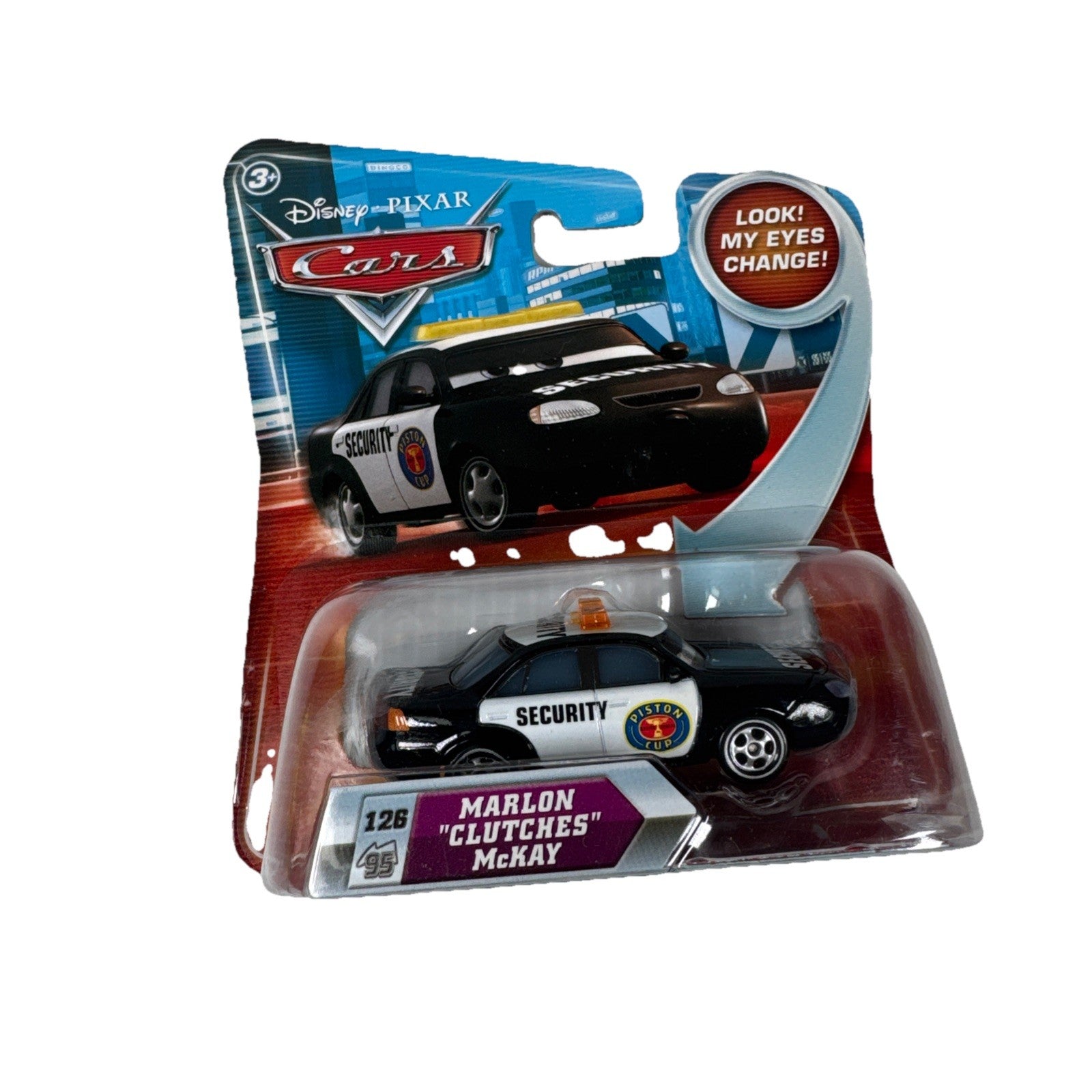 2009 Disney Pixar Cars w Lenticular Eyes Marlon Clutches McKay #126 Toy Car NISP