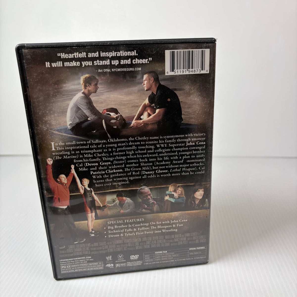 Legendary DVD 2010 John Cena Patricia Clarkson Danny Glover Wrestling Drama