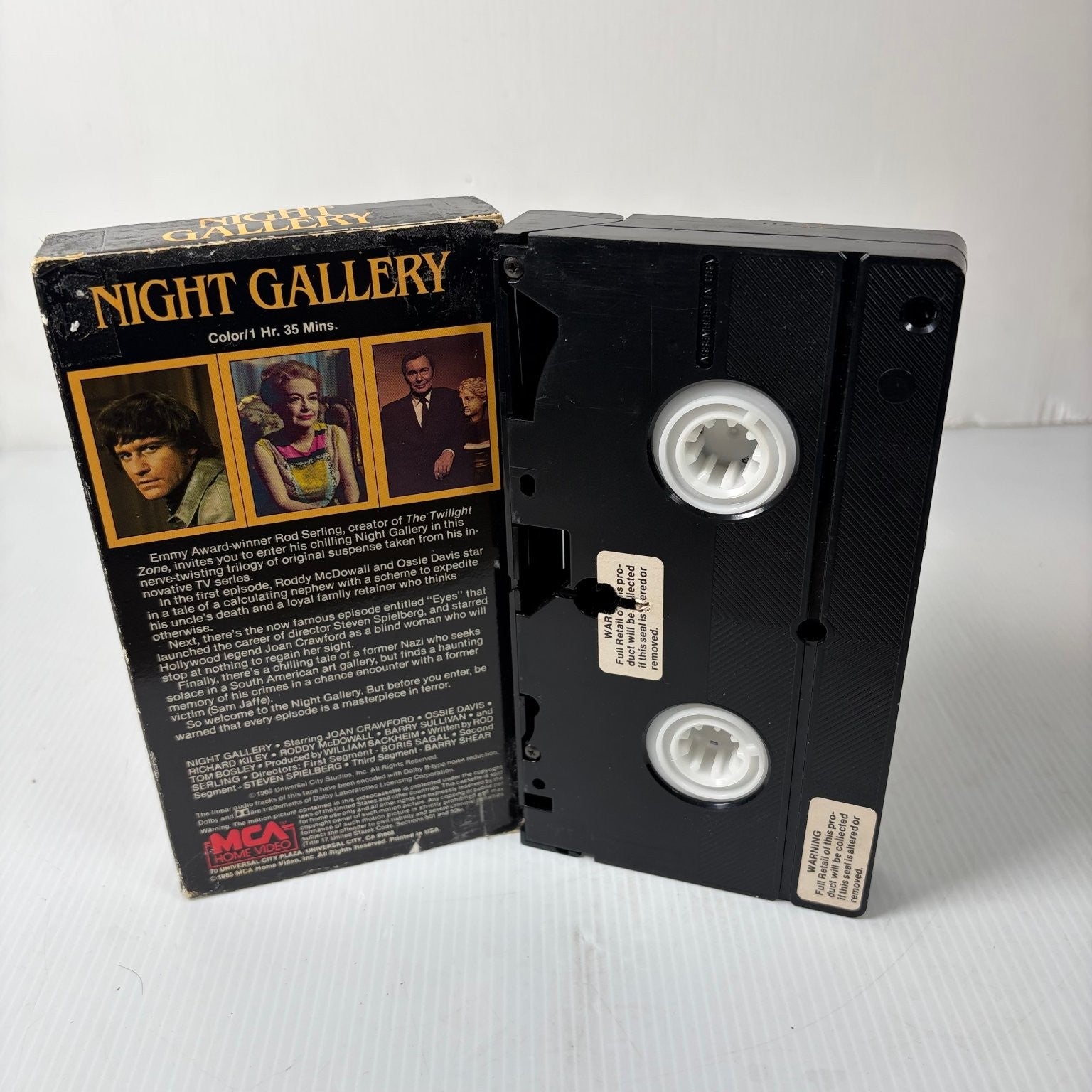 Night Gallery VHS 1980 Horror 3 Chilling Tales Joan Crawford Roddy McDowall