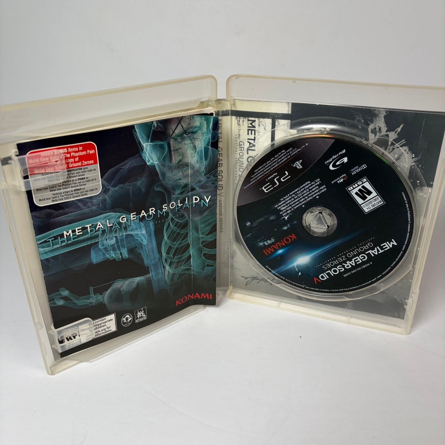 Metal Gear Solid V Ground Zeroes PS3 Video Game Tactical Espionage Complete CIB