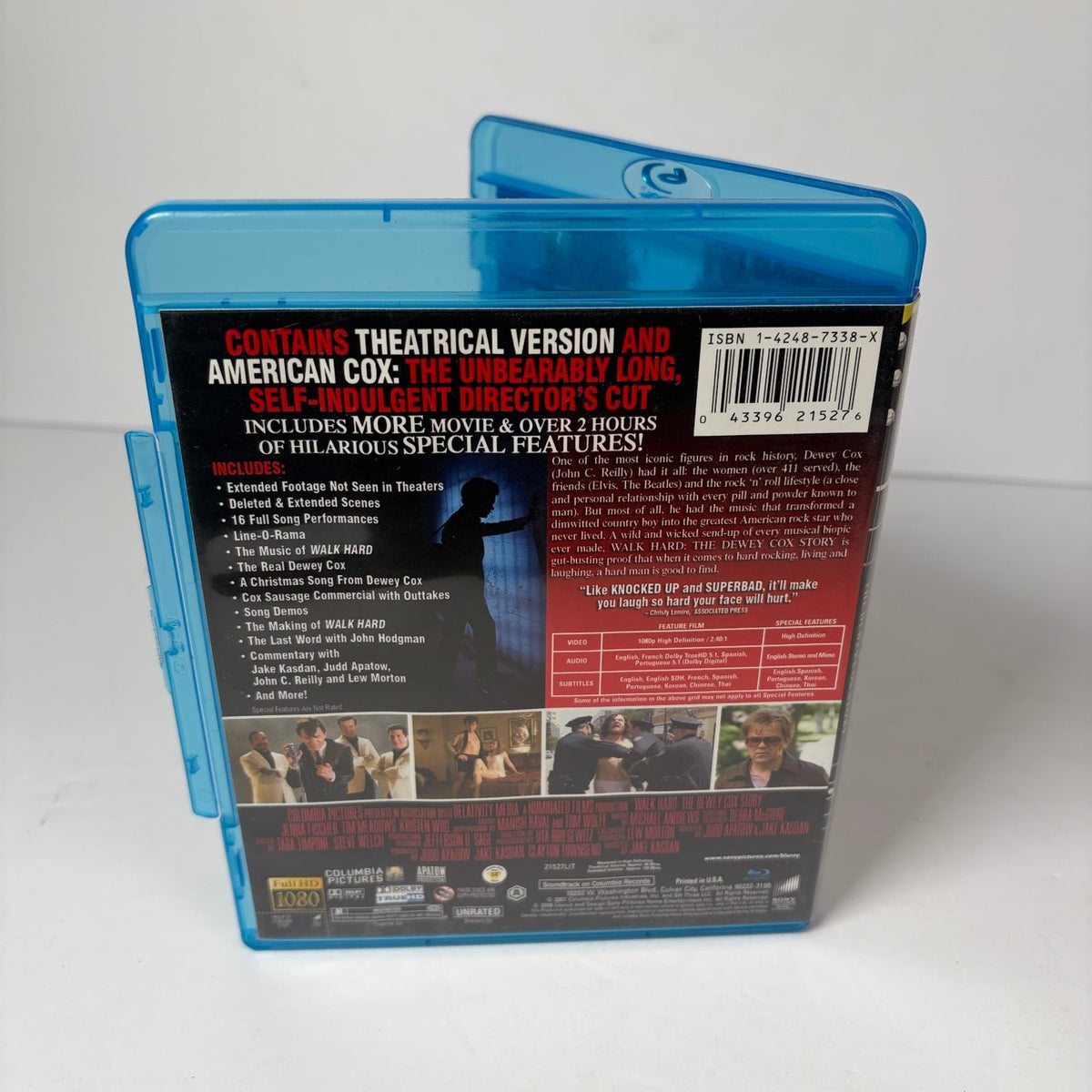 Walk Hard The Dewey Cox Story Blu-ray 2-Disc Unrated Edition John C. Reilly