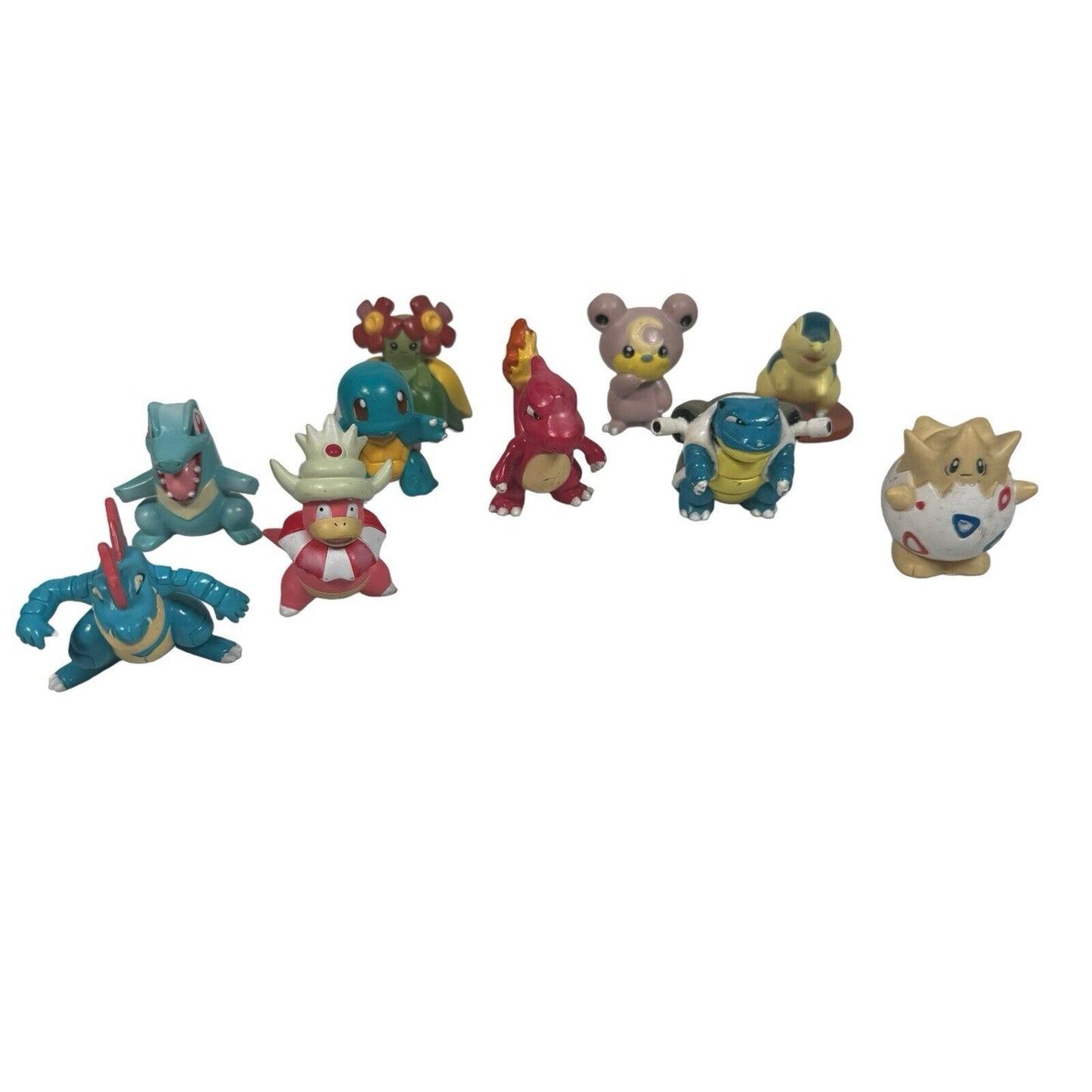 VTG Tomy Pokemon Minifigure Lot Of 10 Charmeleon Blastoise Squirtle & More