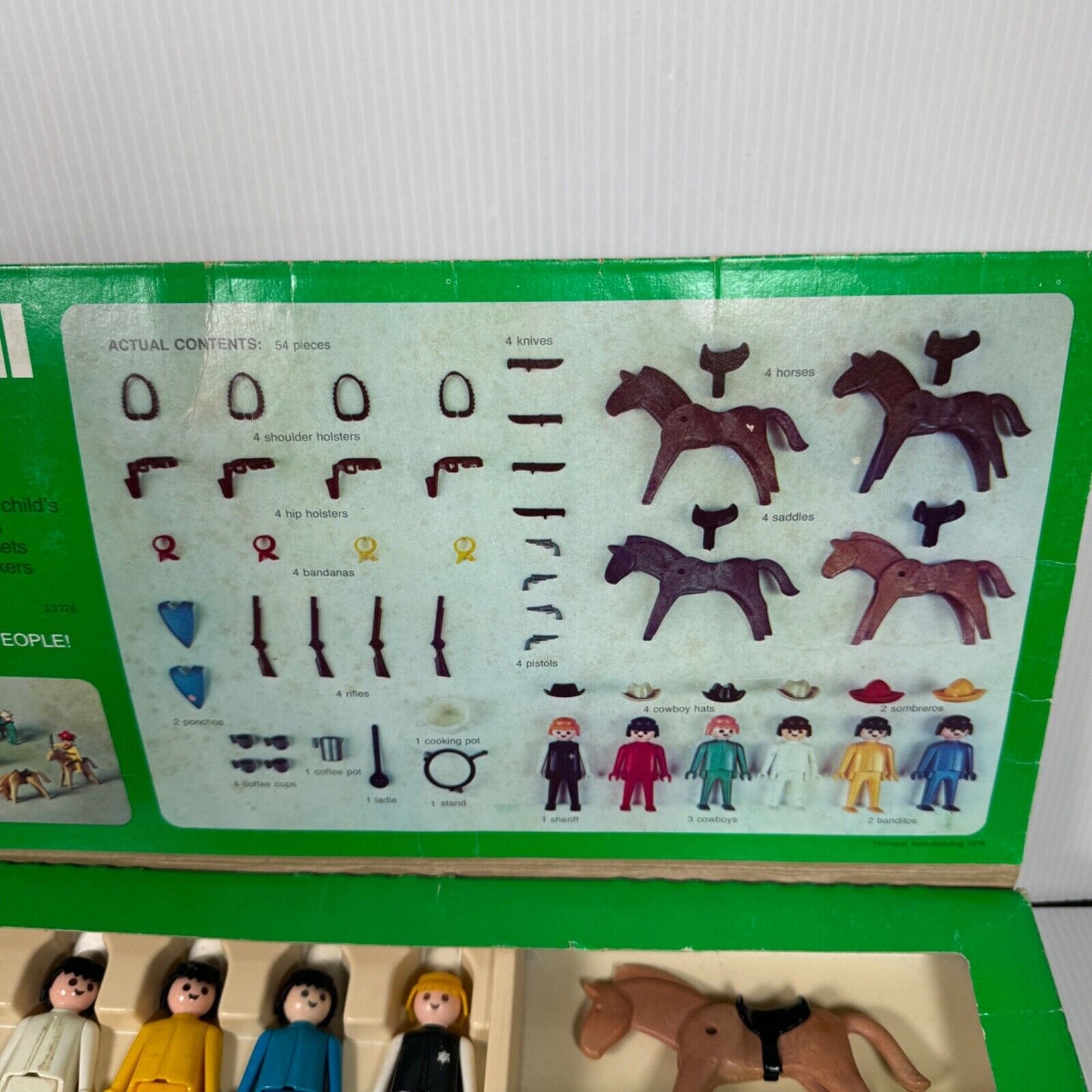 1976 Playmobil Schaper Play Set Cowboy Deluxe Set Incomplete with box