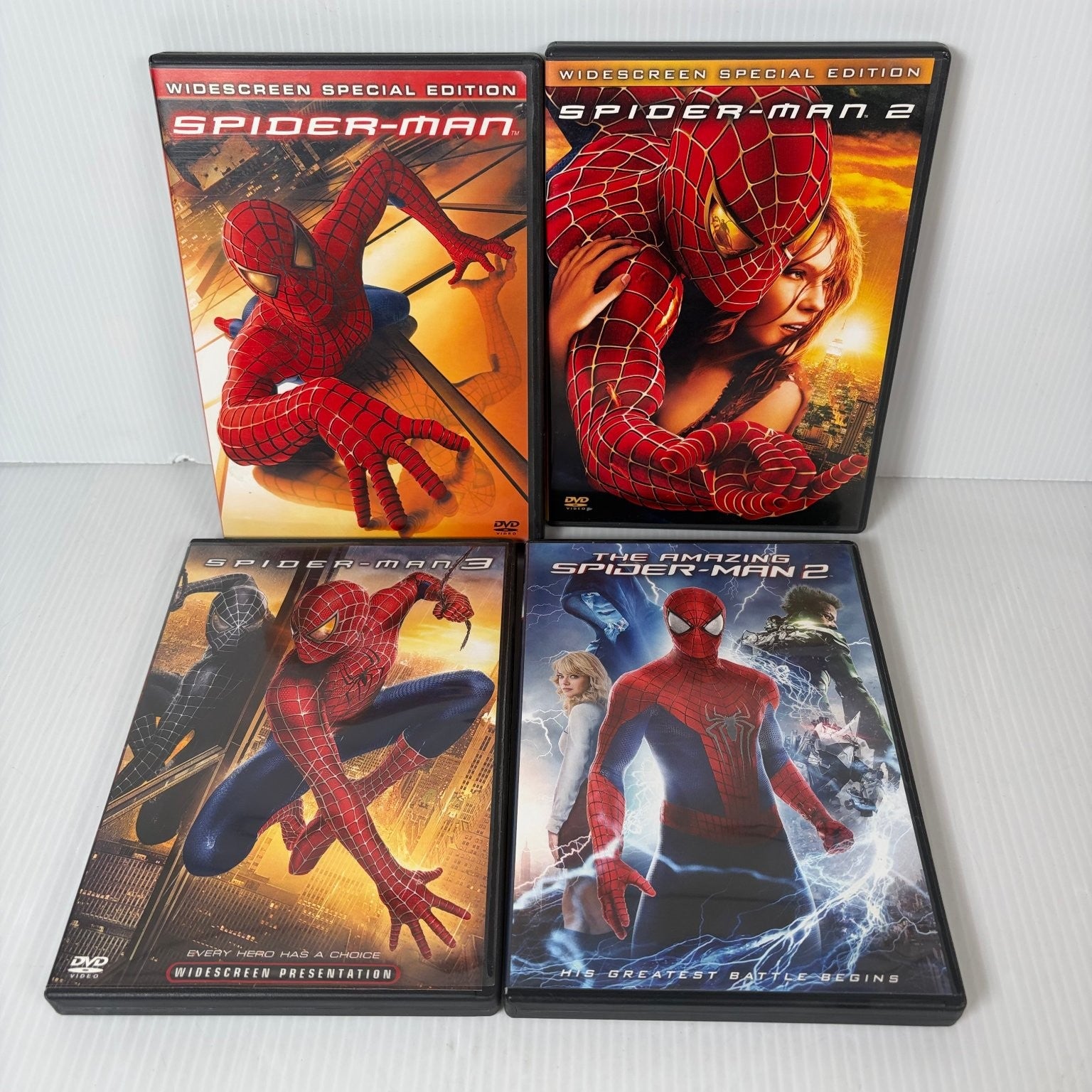 Spider-Man 1-3 & Amazing Spider-Man 2 DVD Widescreen Collection Raimi Webb