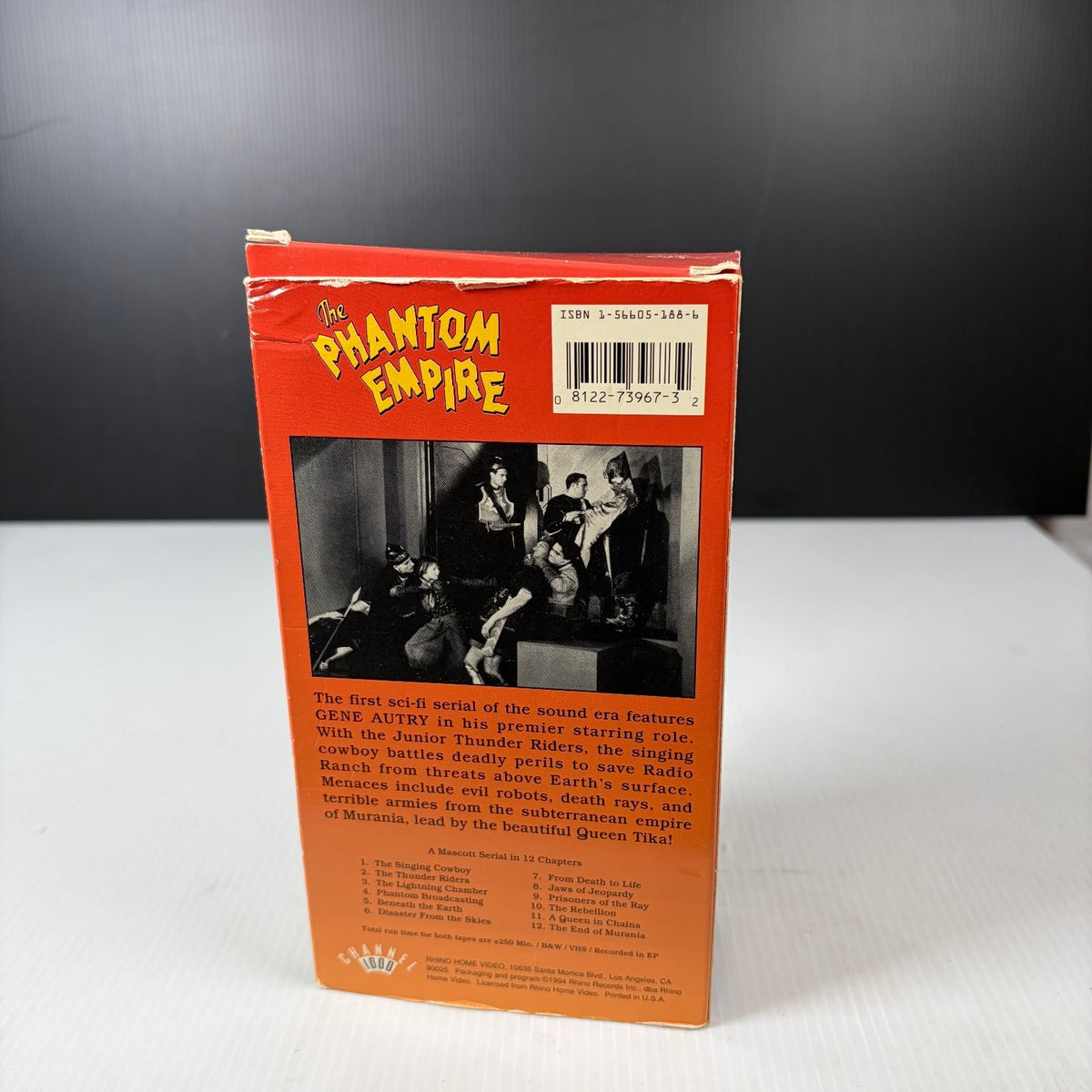 The Phantom Empire VHS 1988 Sci-Fi Serial 2 Tape Set Channel 1000 Gene Autry