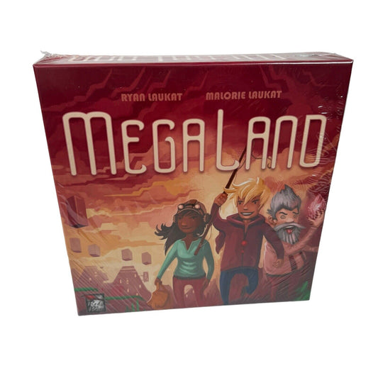 Megaland boardgame New In Shrinkwrap Red Raven Ryan Laukat