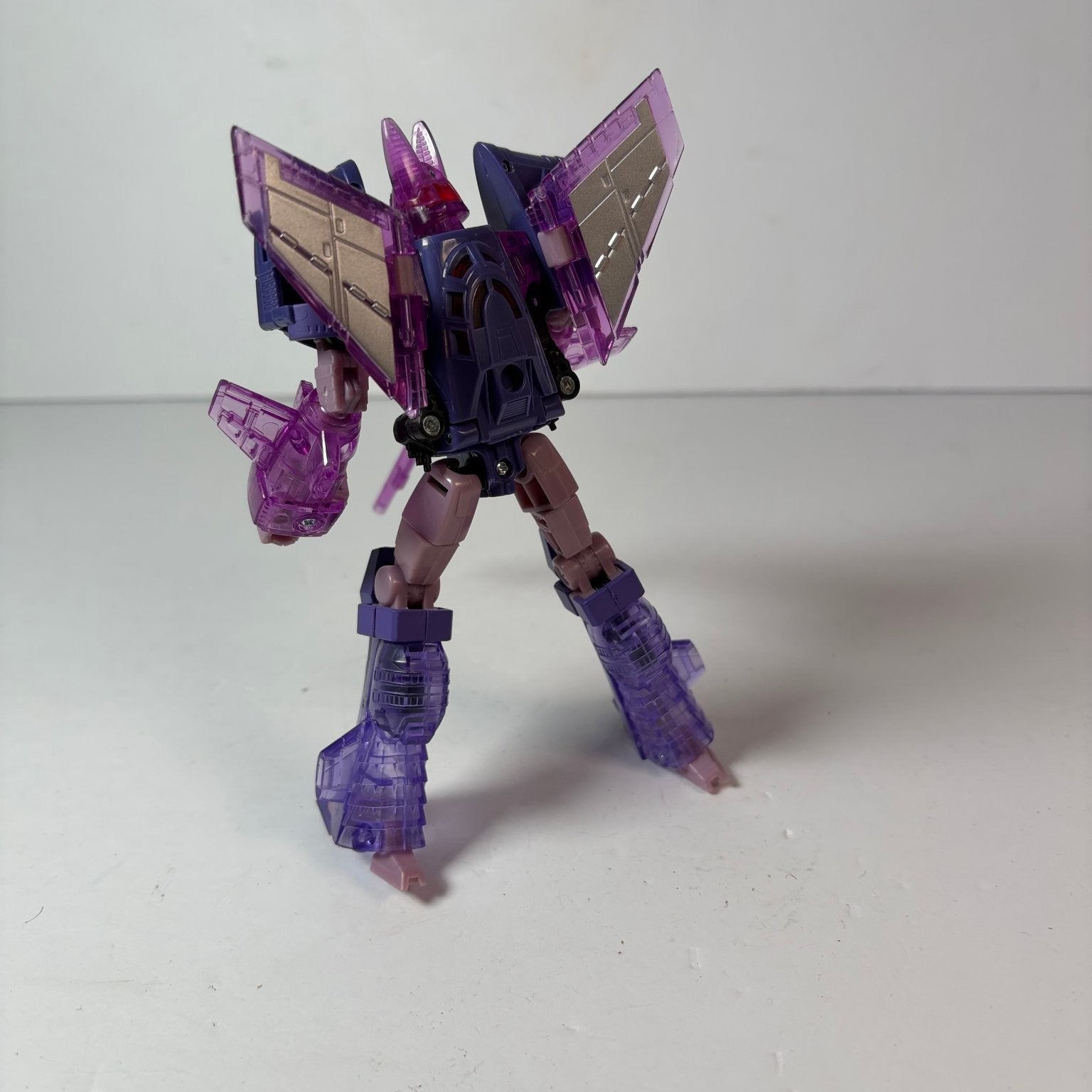 Transformers Armada Cyclonus Figure Translucent Purple w/ Accessory