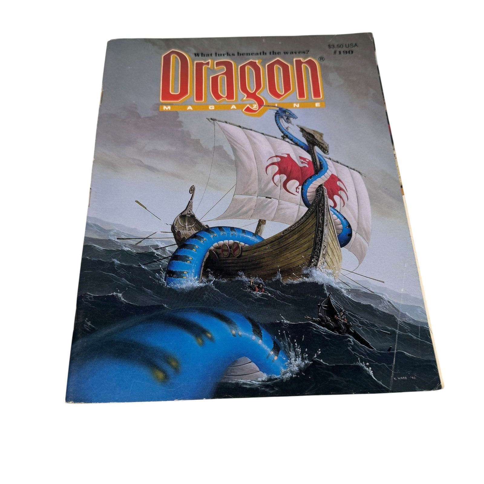 Vintage Dragon Magazine 190 TSR Dungeons & Dragons RPG Nautical Theme Softcover