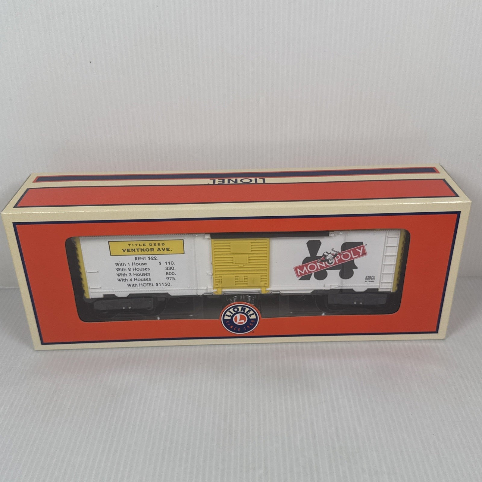 LIONEL Monopoly 2 Pack Boxcars Ventnor Ave & Indiana Ave 6-81073