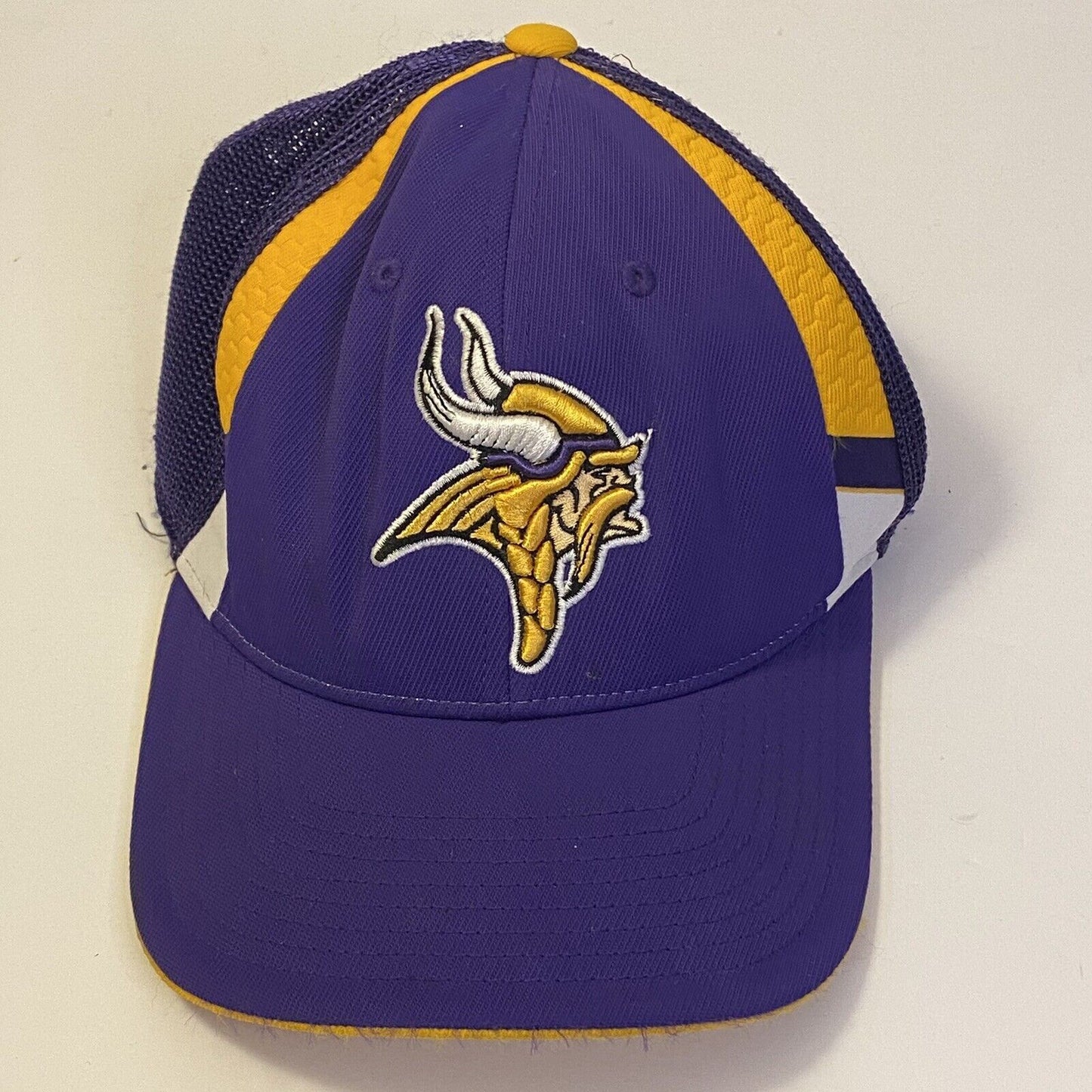 Reebok Minnesota Vikings Purple/Yellow (OSFA) NFL EQUIPMENT Mesh Trucker Hat