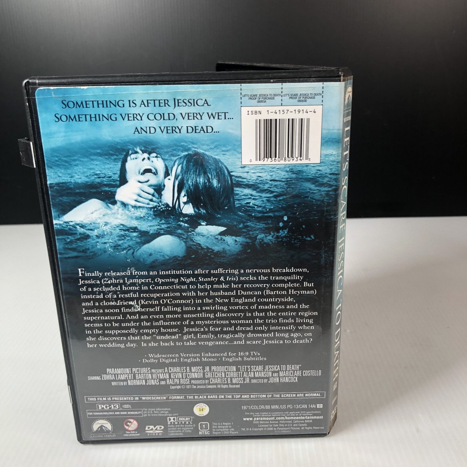 Let's Scare Jessica to Death DVD 1971 Horror John Hancock