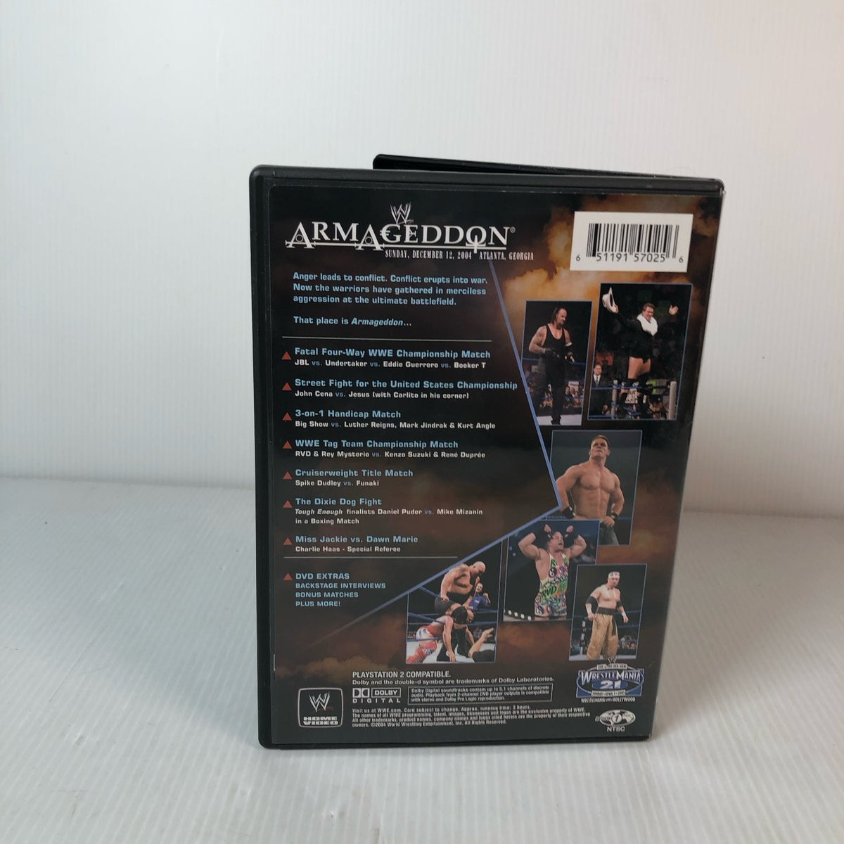 Armageddon 2004 DVD WWE Championship JBL Undertaker Eddie Guerrero Big Show