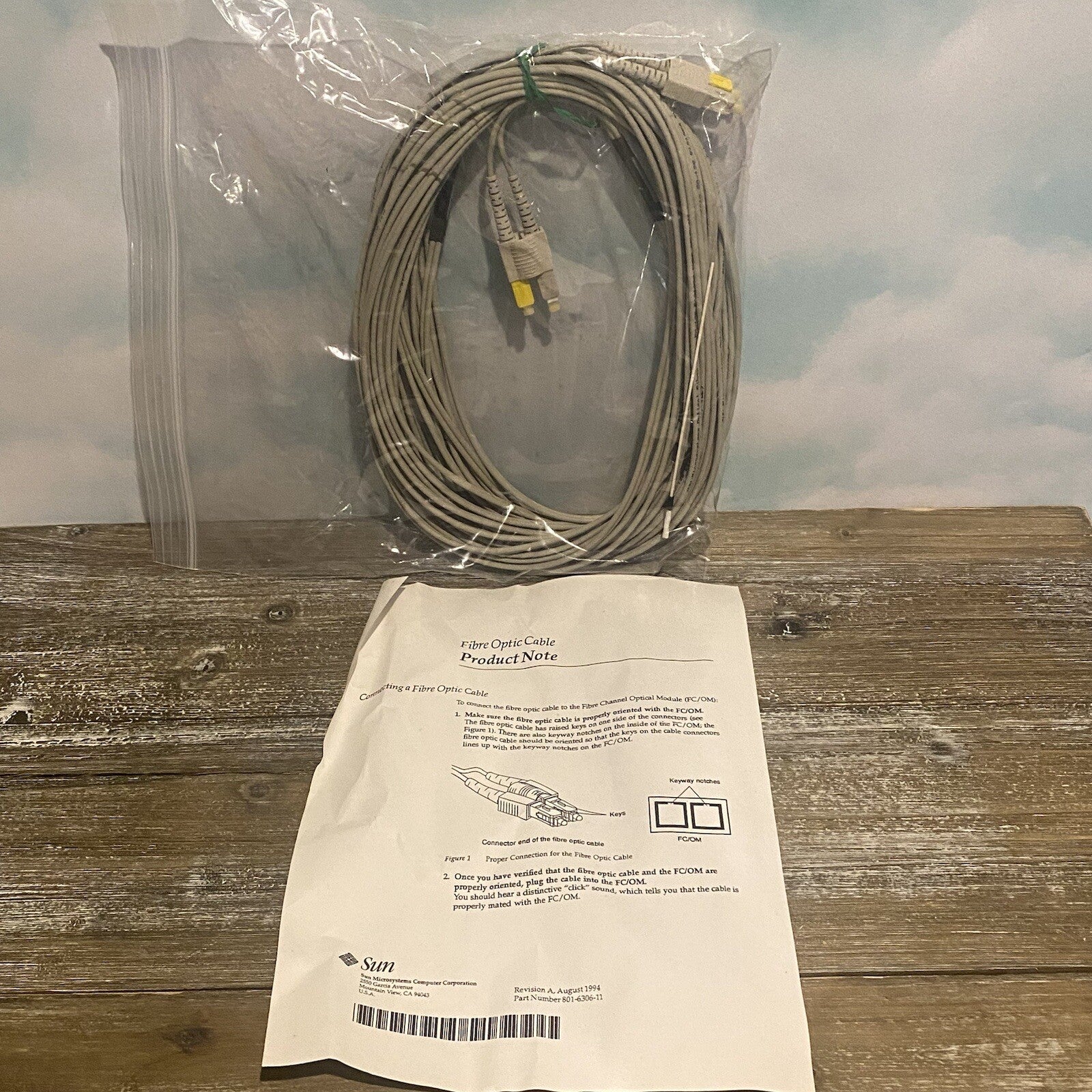 Sun Microsystems 537-1004-01 2m Fiber Optic Cable 50/125 FC/OM Channel Module