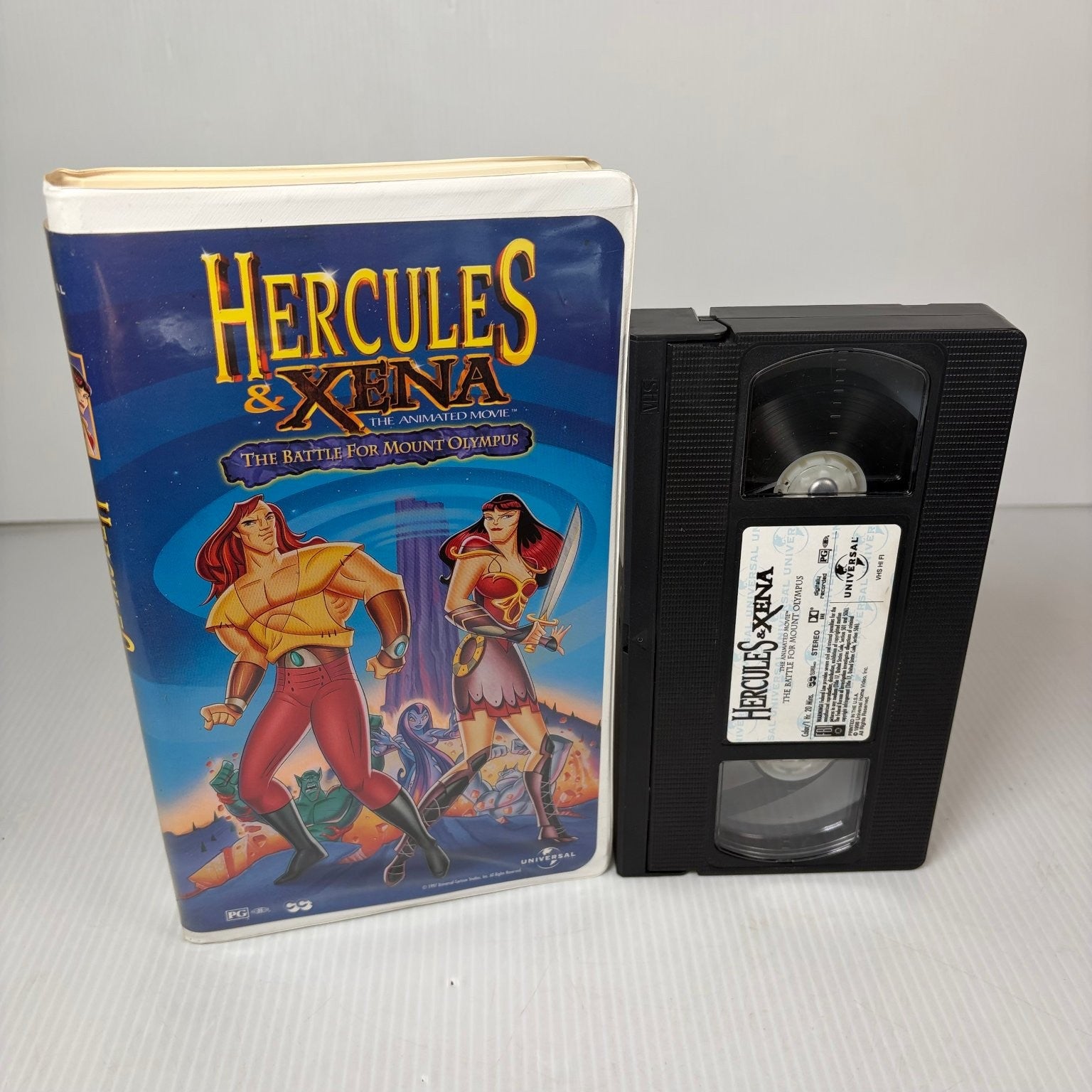 Hercules & Xena The Battle for Mount Olympus VHS 1998 Animated Movie Universal