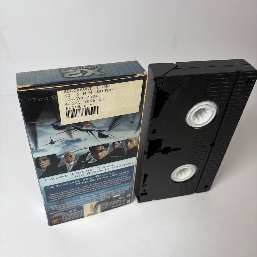X2 X-Men United VHS 2003 Special Edition Marvel Blockbuster Ex-Rental