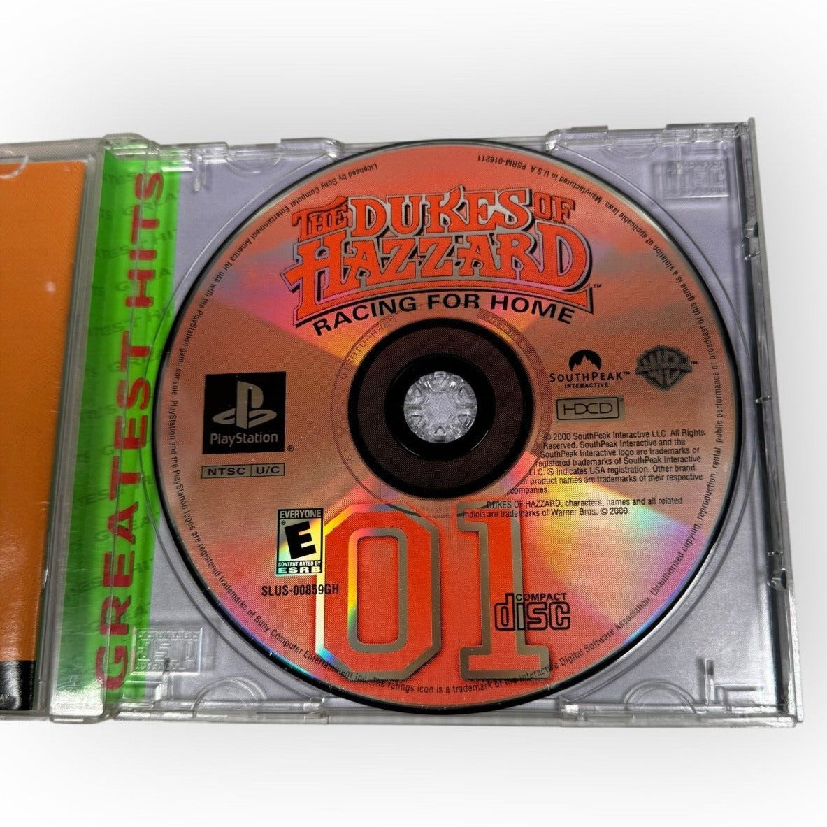 The Dukes of Hazzard Racing for Home Playstation 1 Game Complete Greatest Hits