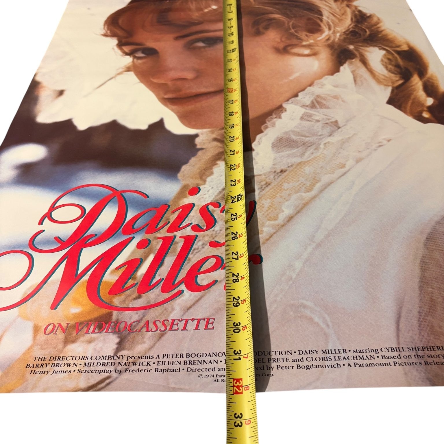 Vintage Daisy Miller 1986 Video Store Movie Poster Cybill Shepherd Period Drama