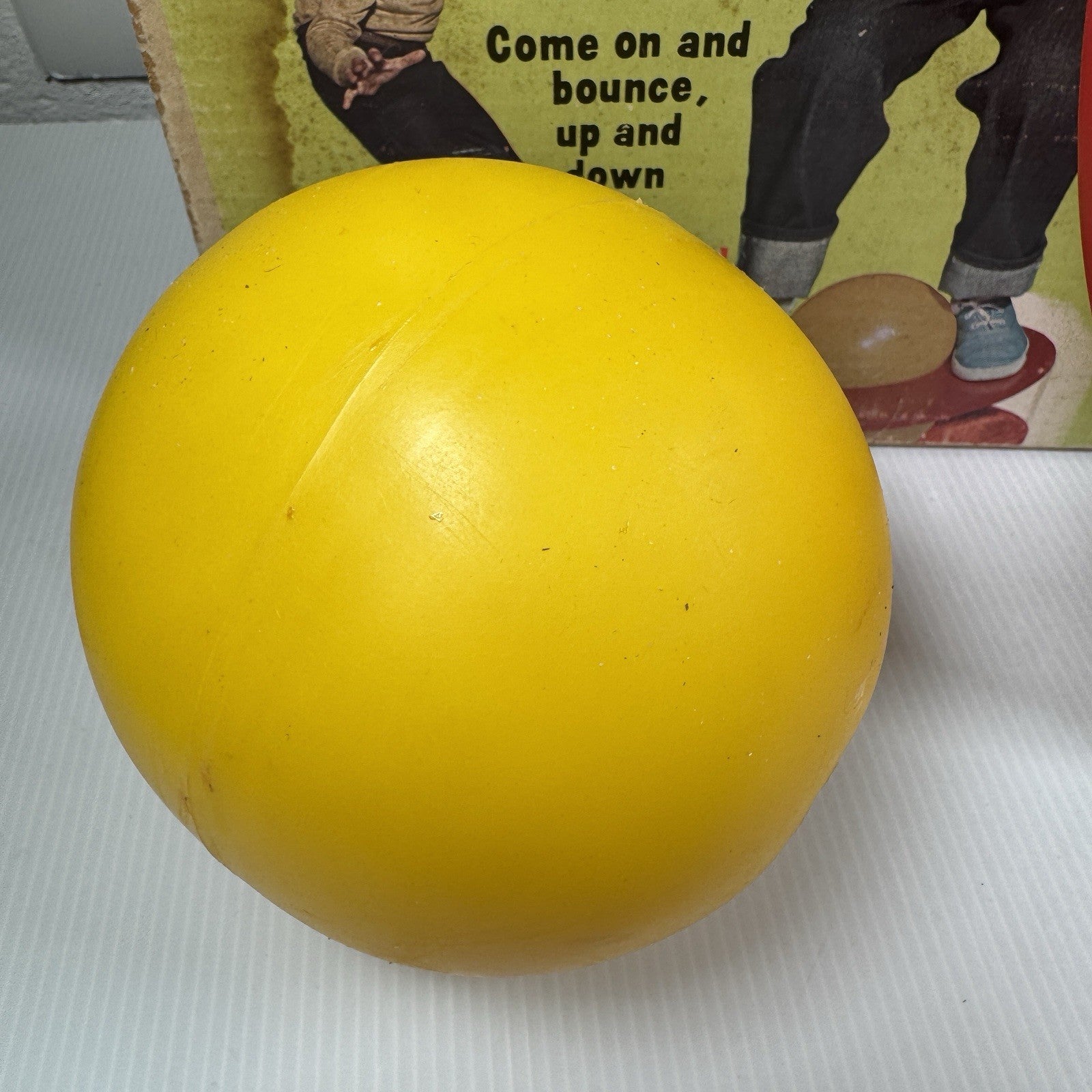 Rare Marx 1970s Bounceroo Bouncing Toy Complete w/ Air Pump Adapter & Manual