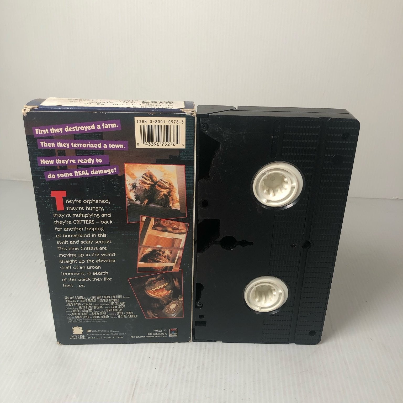Critters 3 VHS 1991 Horror Sci-Fi Comedy New Line Home Video