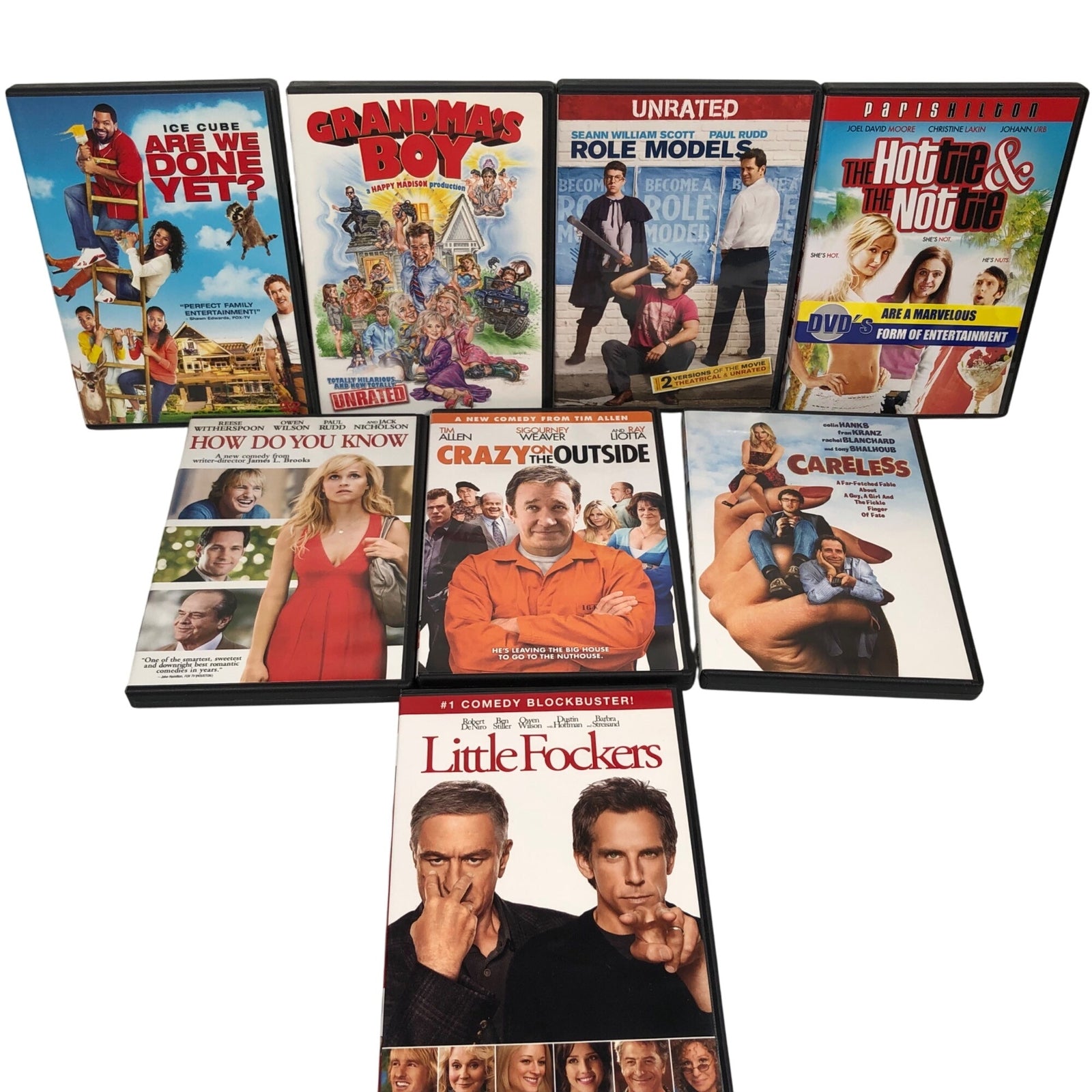 Lot Of 16 Comedy DVD Movies The Guilt Trip Little Fockers Role Models & More