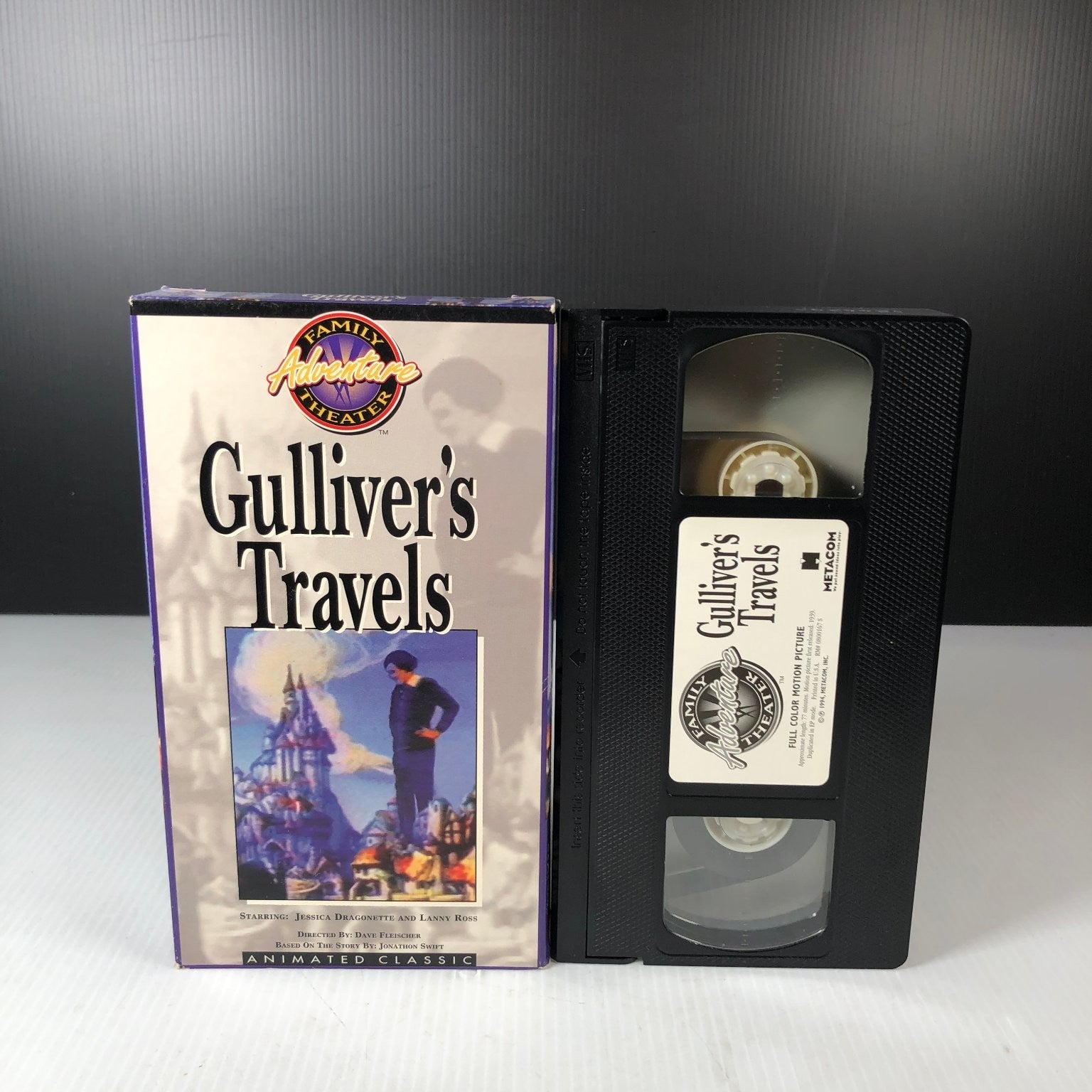 Gulliver's Travels VHS 1994 Animated Classic Family Adventure Metacom