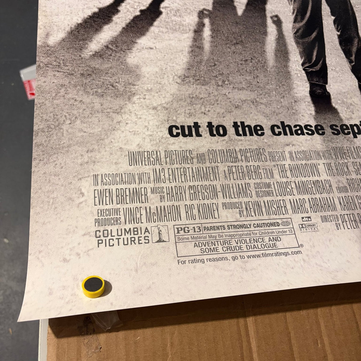 The Rundown 2003 One Sheet Movie Poster Original Double-Sided The Rock