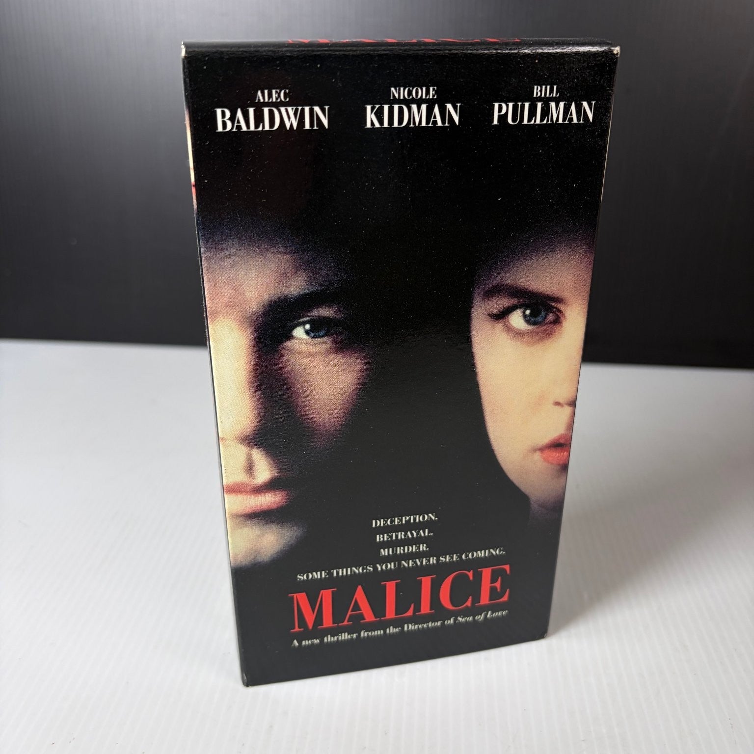 Malice VHS 1993 Thriller Original Release Castle Rock Entertainment