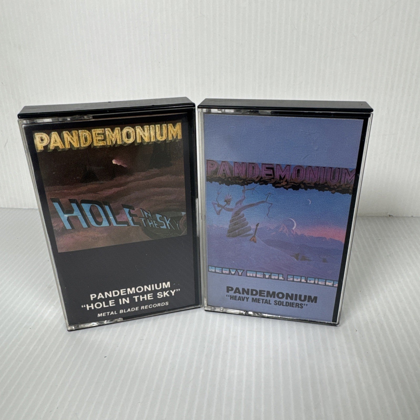 Pandemonium Lot Of 2 Cassette Tapes Hole In The Sky & Heavy Metal Soldiers
