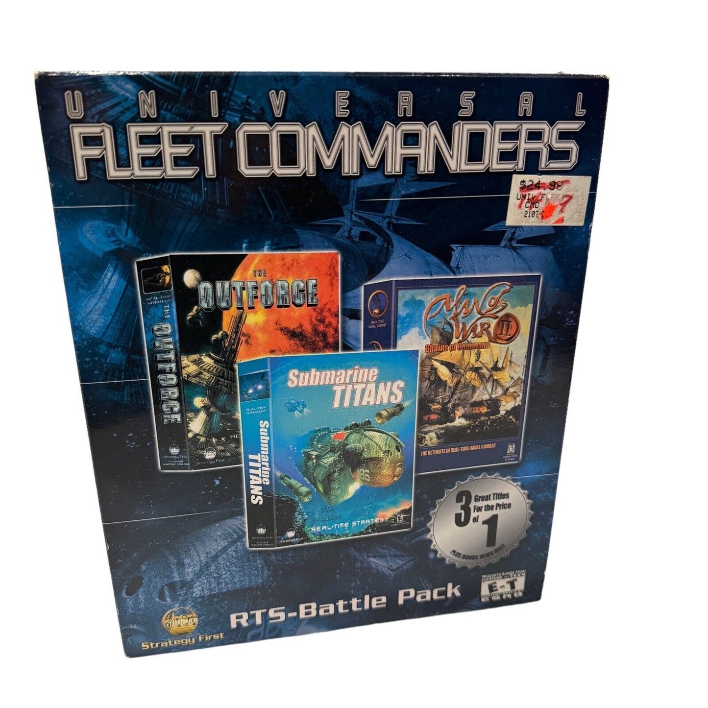 Universal Fleet Commanders RTS Battle Pack Big Box PC Game New in Worn Box