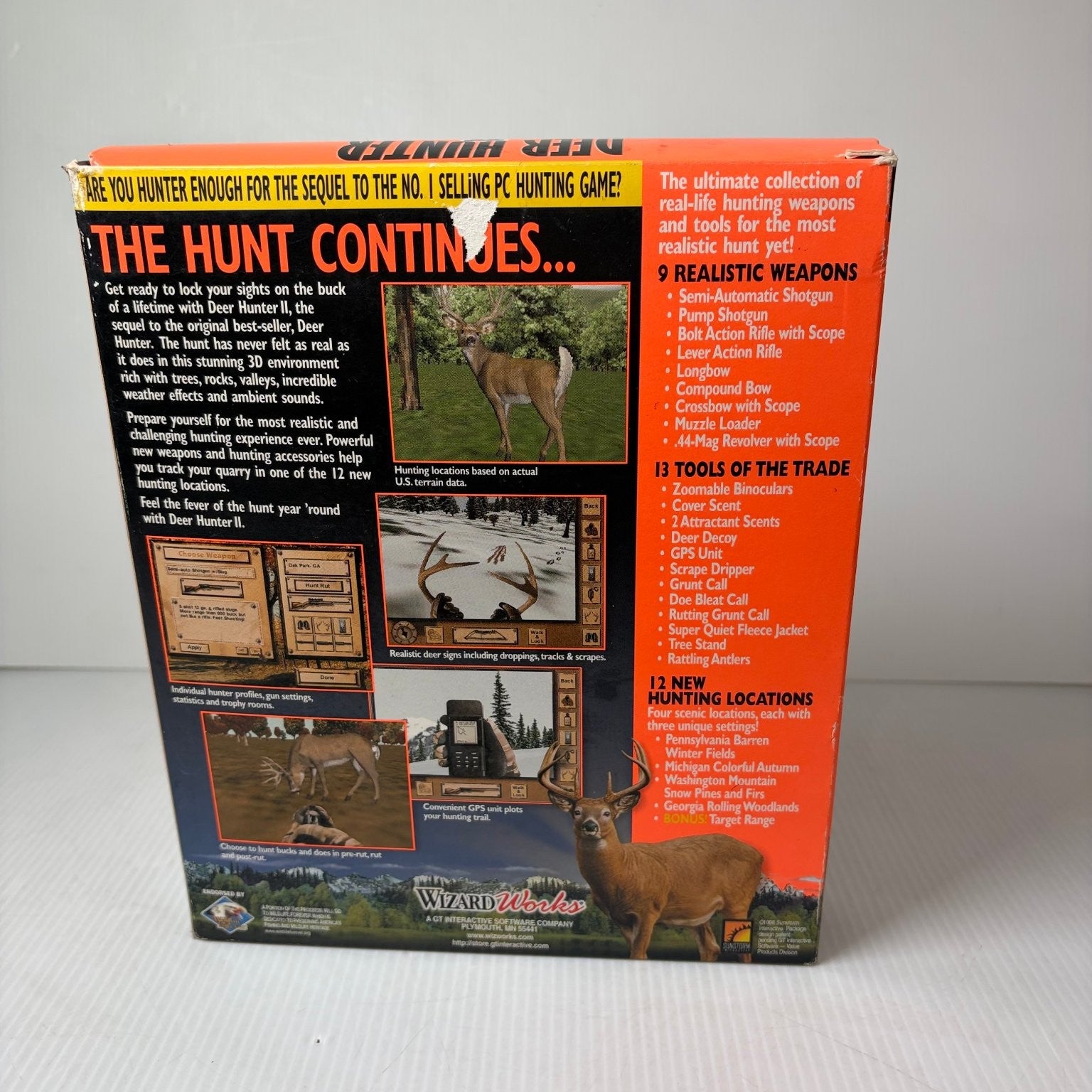 Deer Hunter II The Hunt Continues! Big Box PC CD-ROM Video Game Hunting FPS