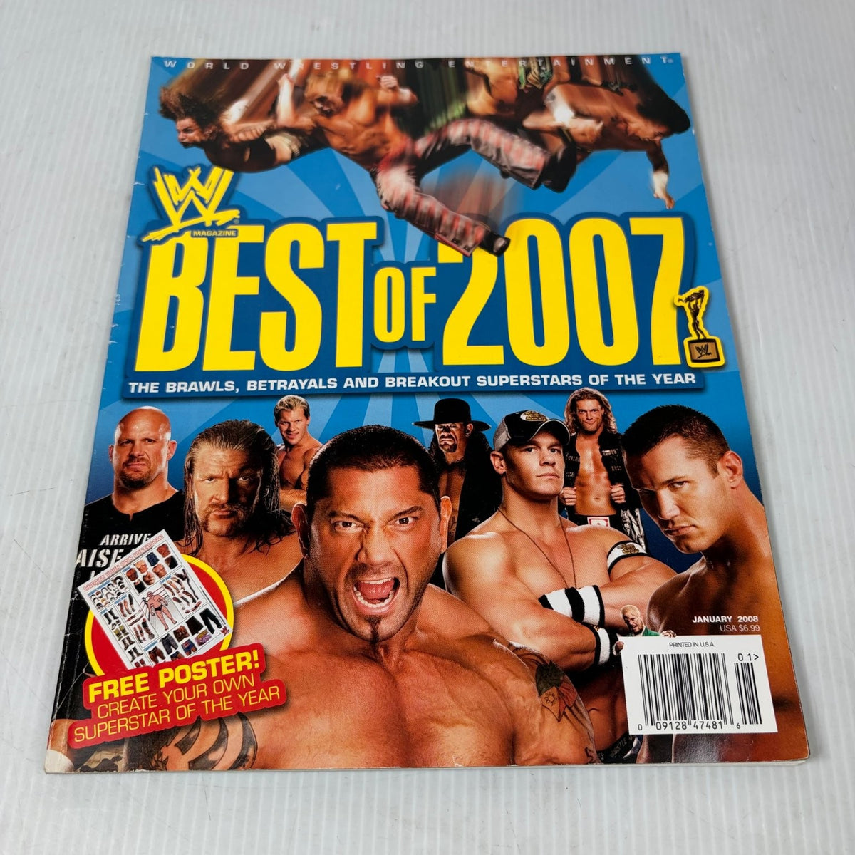 WWE Magazine Best of 2007 Superstars January 2008 Wrestling