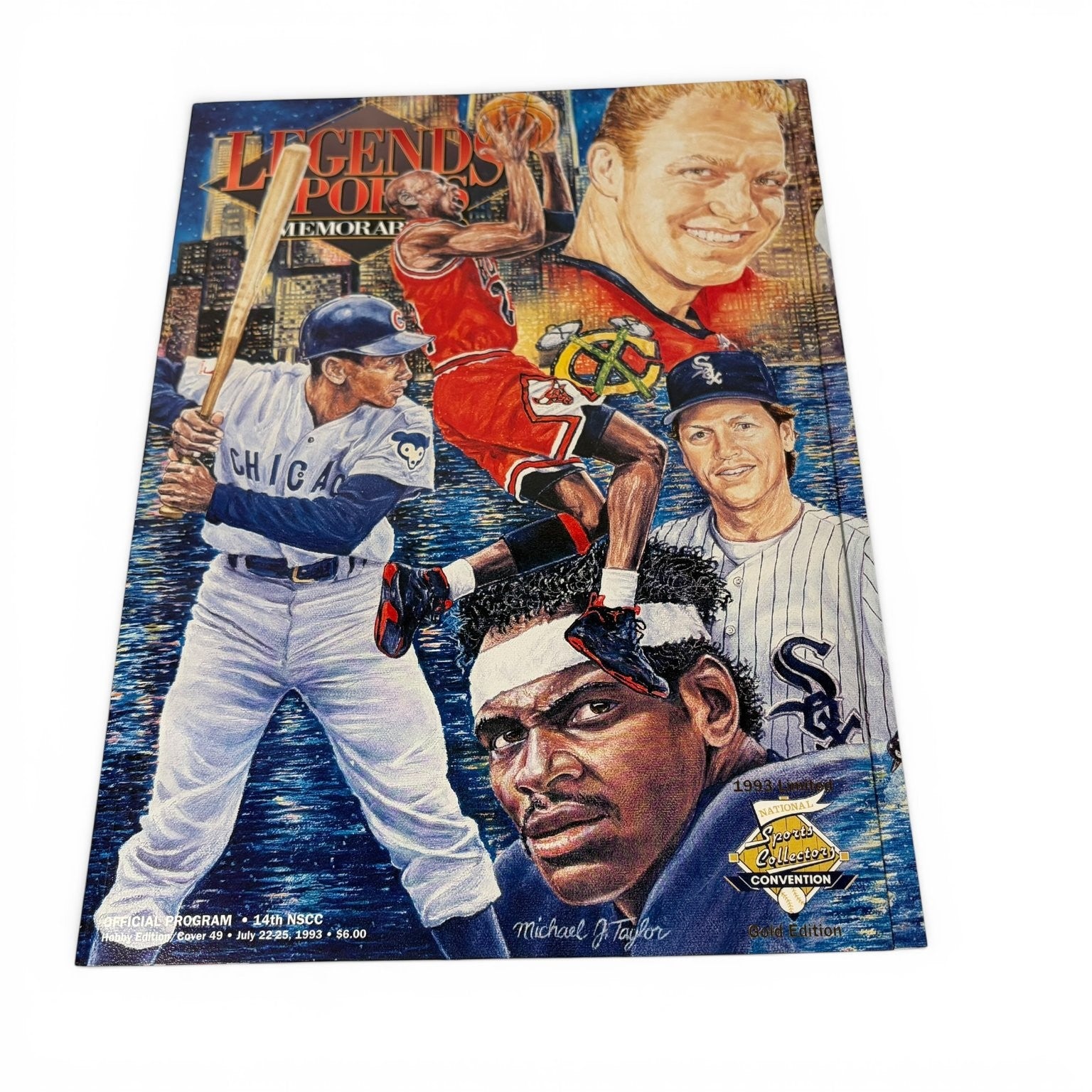 Legends Sports Magazine July 1993 14th NSCC National Jordan Gold Edition