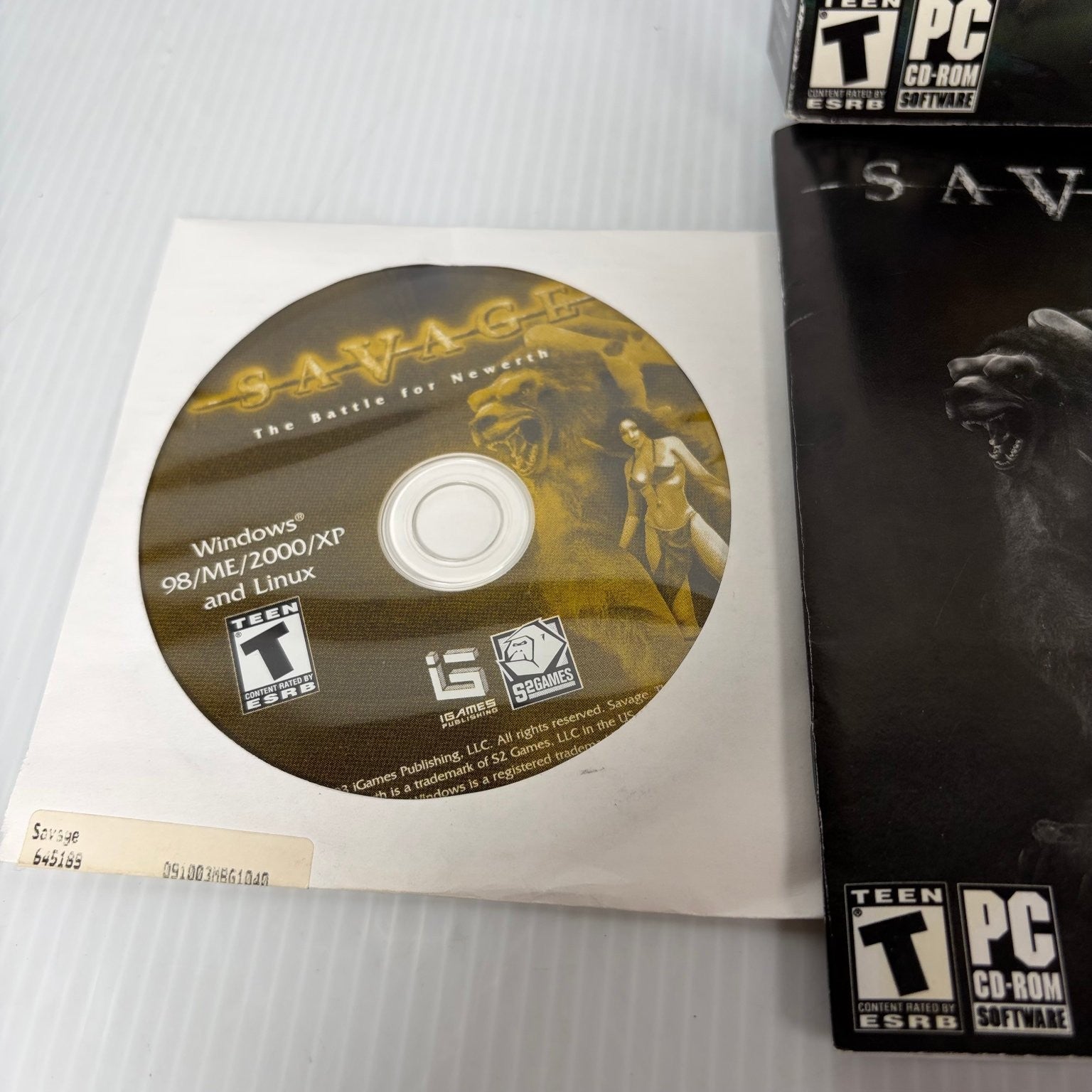 Savage: The Battle for Newerth PC CD-ROM Video Game MMO RTSS Double Gate Fold