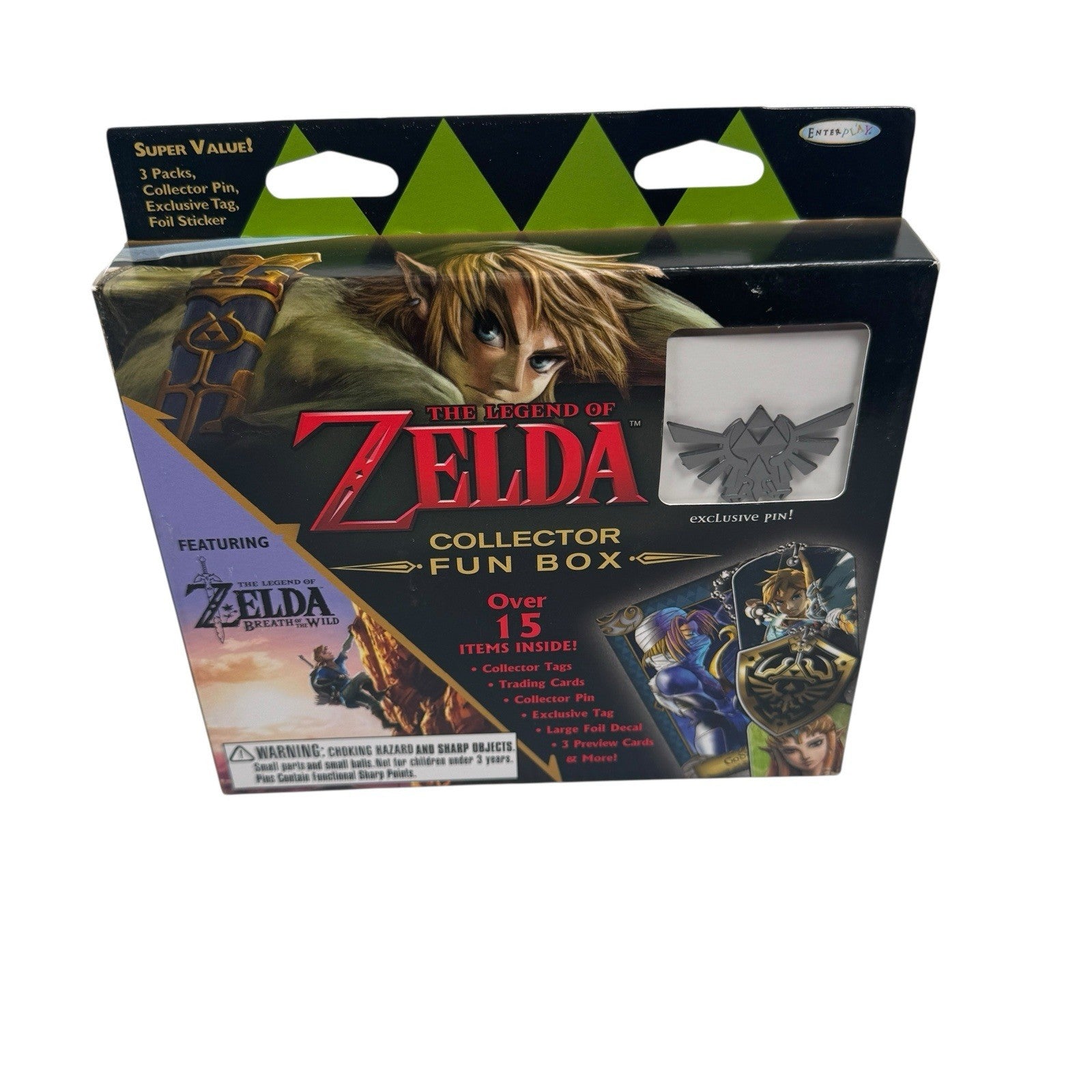 The Legend of Zelda COLLECTOR'S FUN BOX Exclusive Collectors Triforce Pin & More