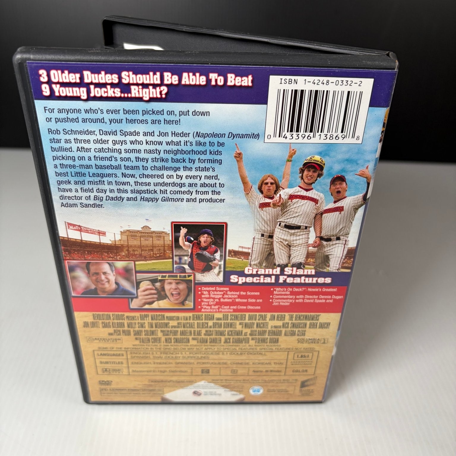 The Benchwarmers DVD 2006 Comedy Rob Schneider David Spade Jon Heder