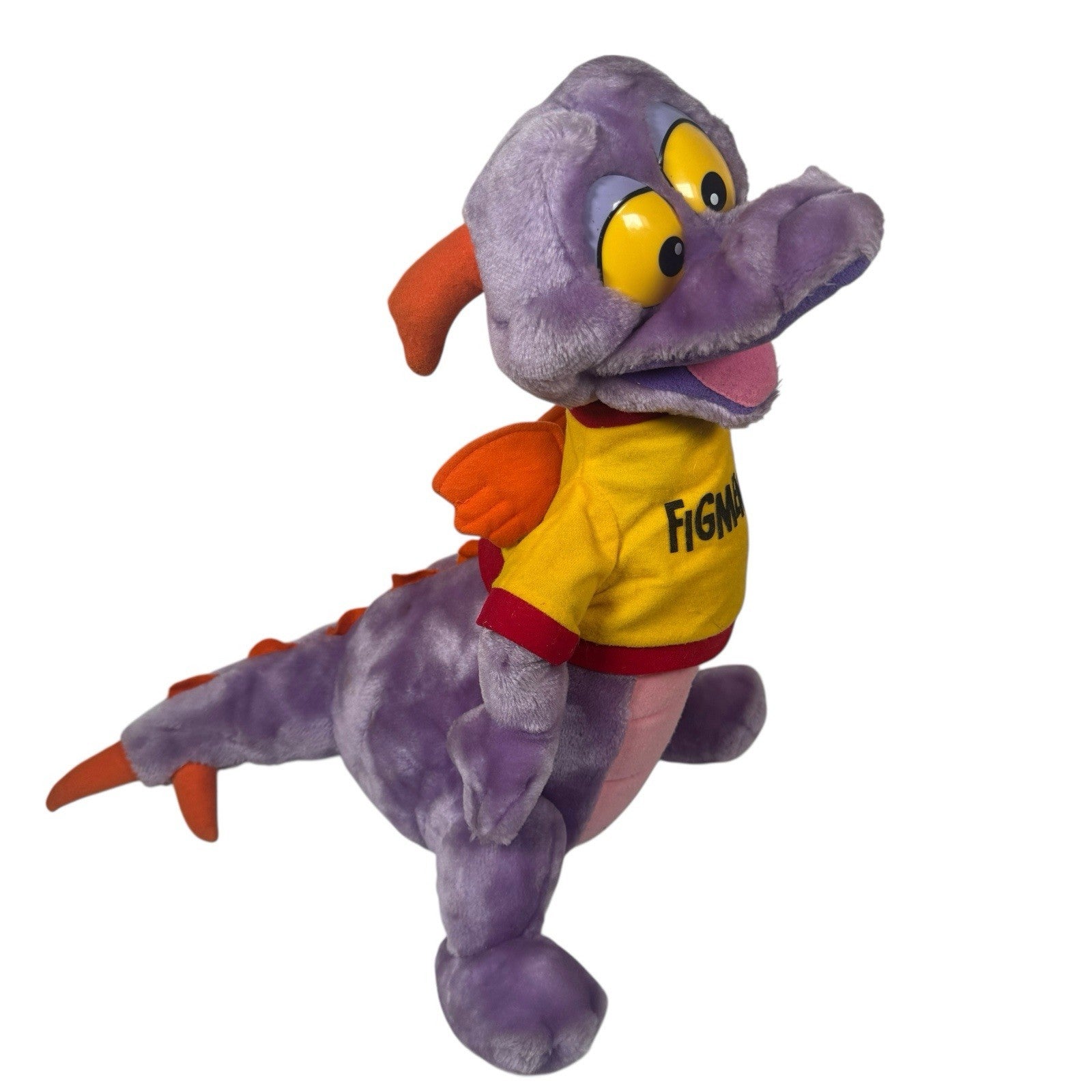 Vintage 1982 Disney World Epcot Center Figment Dragon 18" Stuffed Plush w/shirt