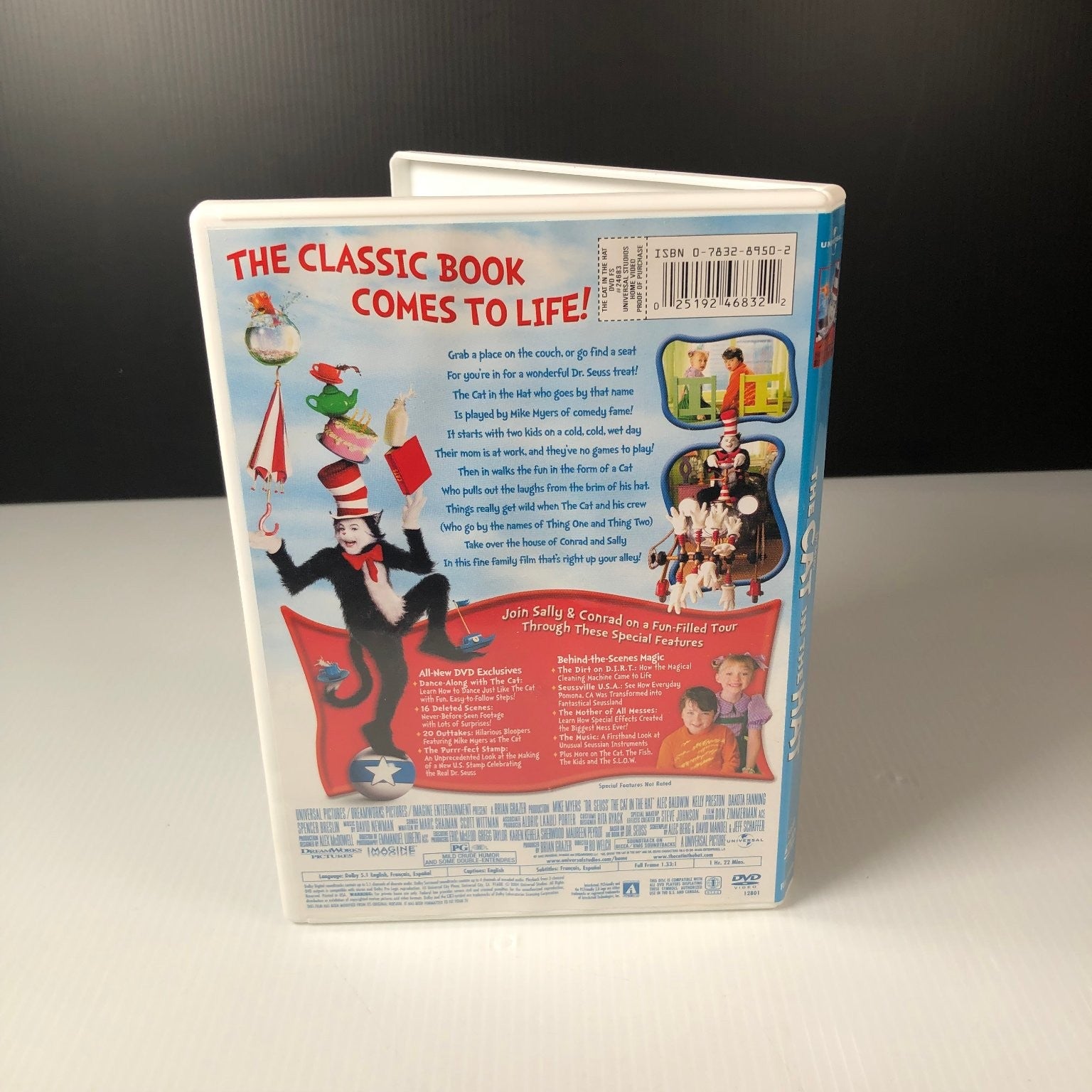 Dr. Seuss The Cat in the Hat DVD 2003 Mike Myers Full Screen PG