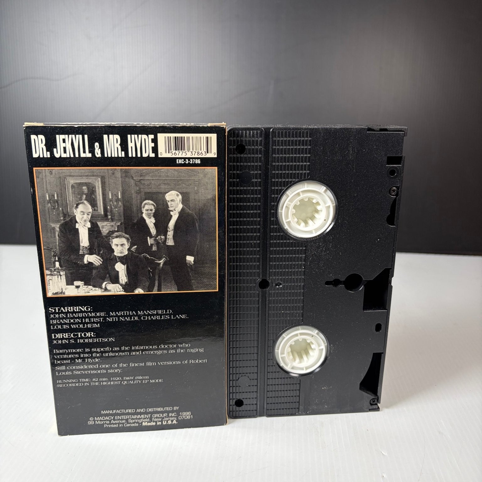 DR. JEKYLL & MR. HYDE VHS Classic B&W Horror Collectors Edition Excelsior