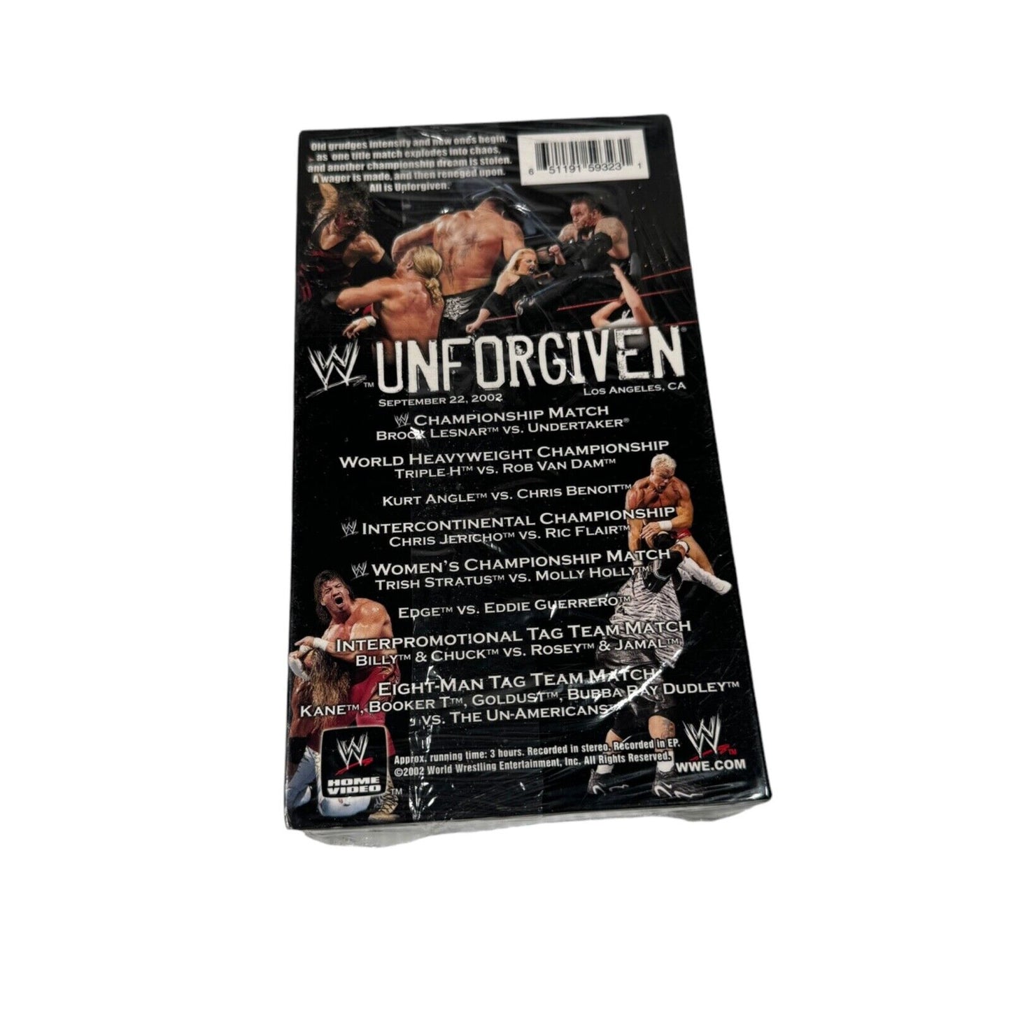 WWE - Unforgiven 2002 (VHS, 2002) Brand New Factory Sealed (Small Tear)