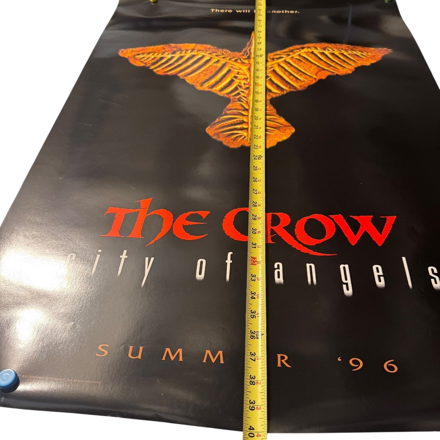 Vintage The Crow City of Angels 1996 One Sheet Movie Poster 27x40 Double Sided